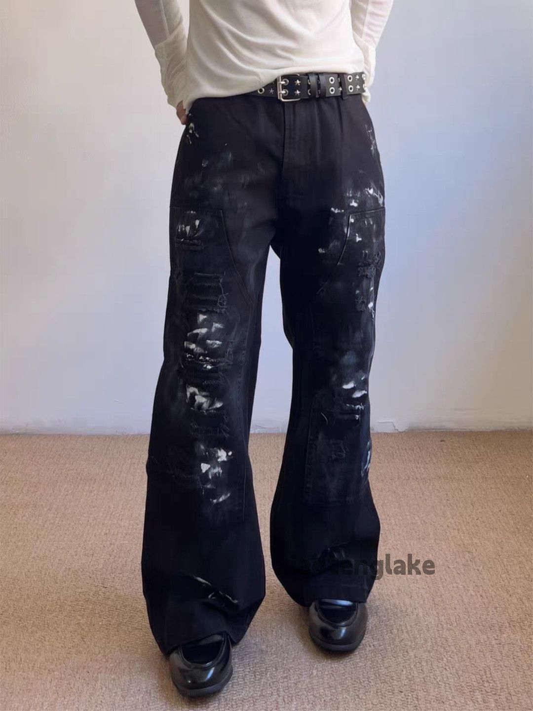 Jean Xz utility loose baggy skate hiphop carpenter cargo jeans Size US 30 / EU 46 - 4 Thumbnail