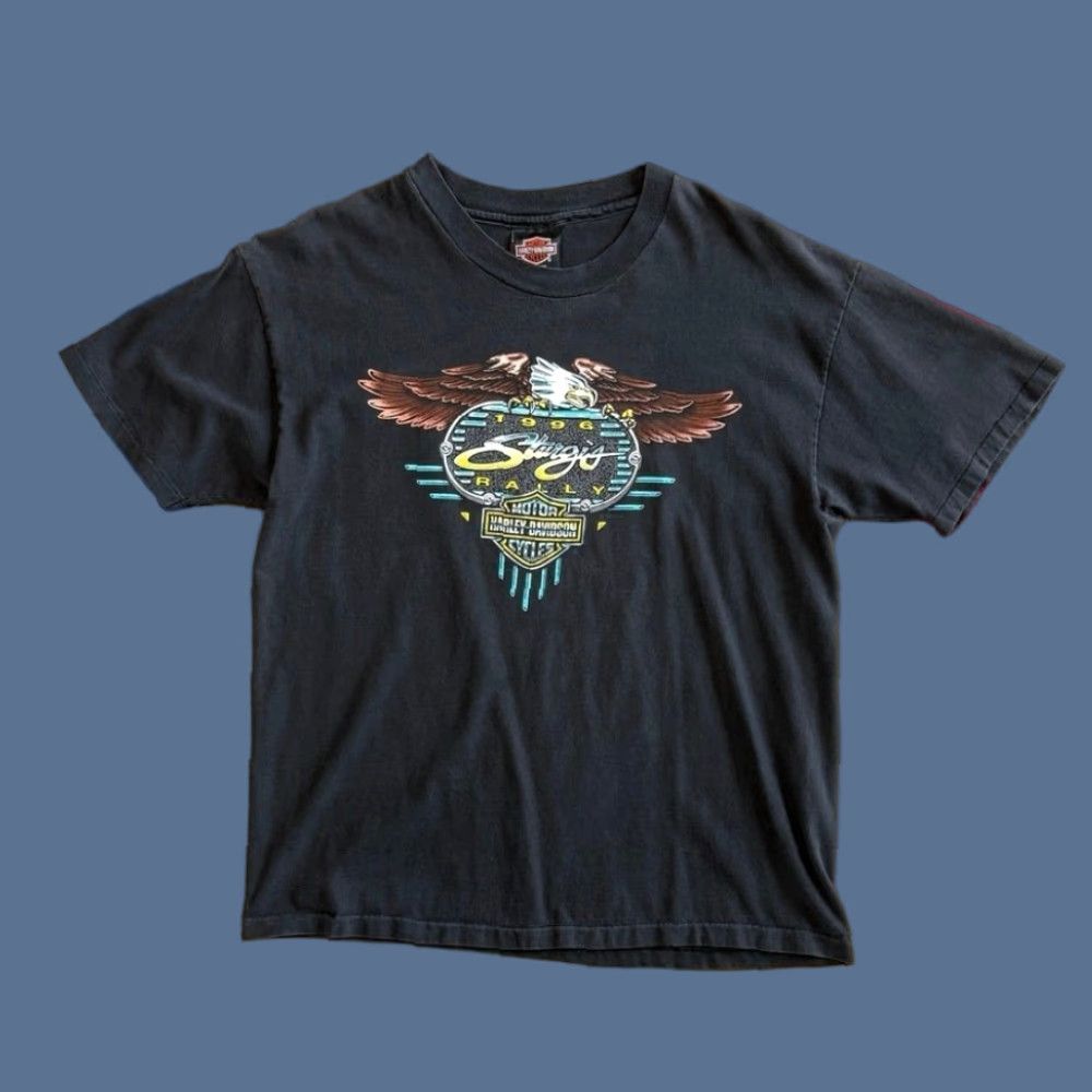 Harley Davidson VINTAGE Harley Davidson Sturgis 1996 Biker T-Shirt Size L USA Size US L / EU 52-54 / 3 - 1 Thumbnail