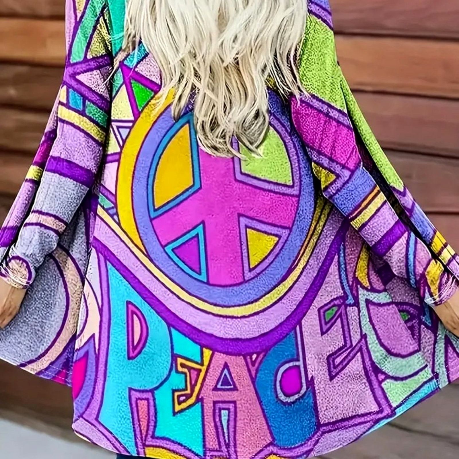 Other Hippie Open Front Top - Deep Violet - 12/14 Size L / US 10 / IT 46 - 2 Thumbnail
