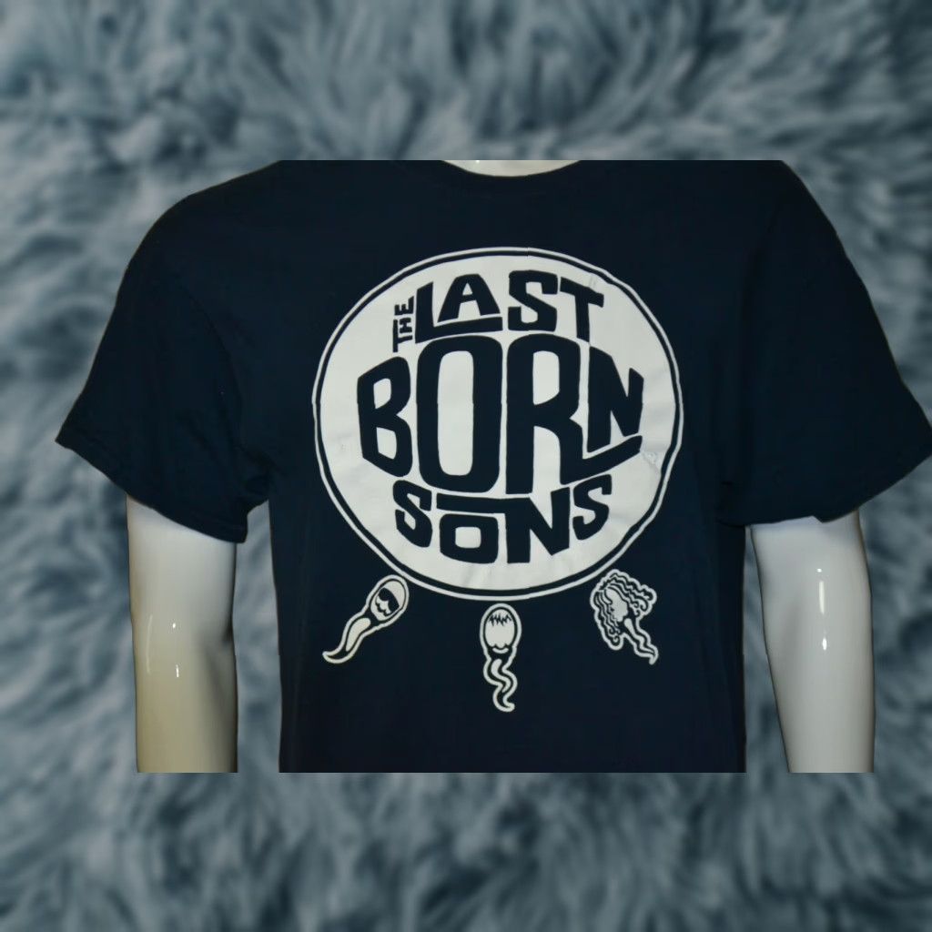 Gildan Last Born Sons Band Logo T Shirt Large Gildan Mens Blue 100% Cotton Music Graphic Tee Size US L / EU 52-54 / 3 - 1 Thumbnail