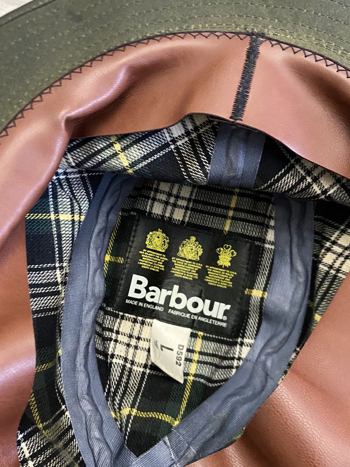 Barbour Vintage 90s Barbour Bucket Cap Hat Streetwear Нуре Size ONE SIZE - 6 Thumbnail