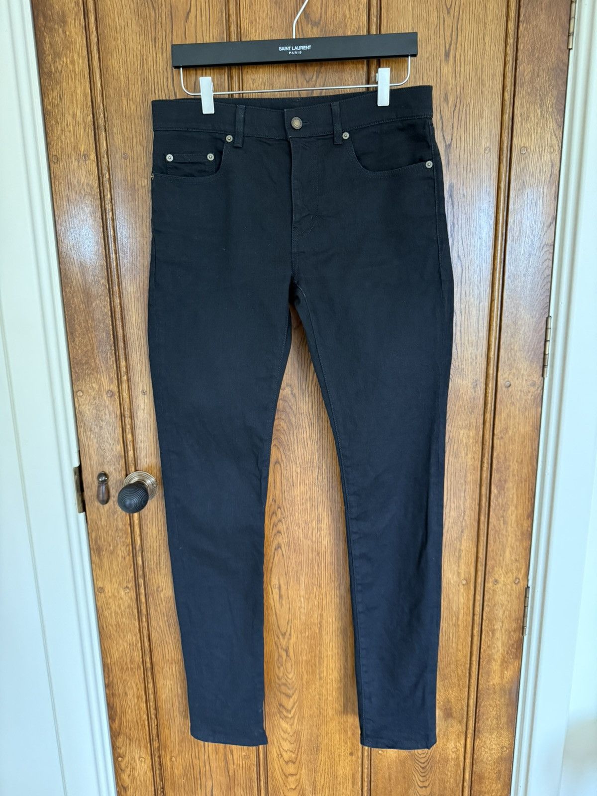 Saint Laurent Paris Saint Laurent D02 black slim skinny jeans 31 Size US 31 - 1 Thumbnail