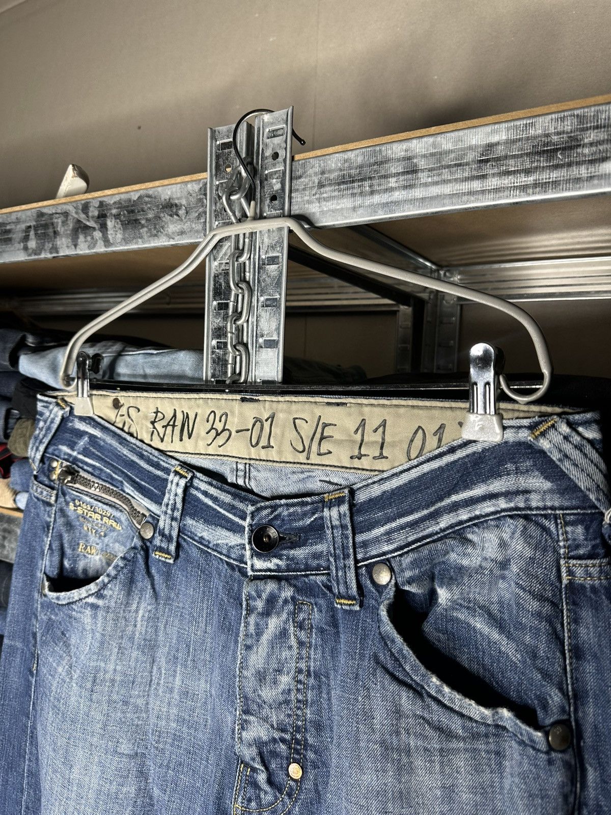G-Star G-Star Raw 33-01 S/E 11 01 Studded Denim Jeans Size W34 L34 Size US 34 / EU 50 - 4 Thumbnail