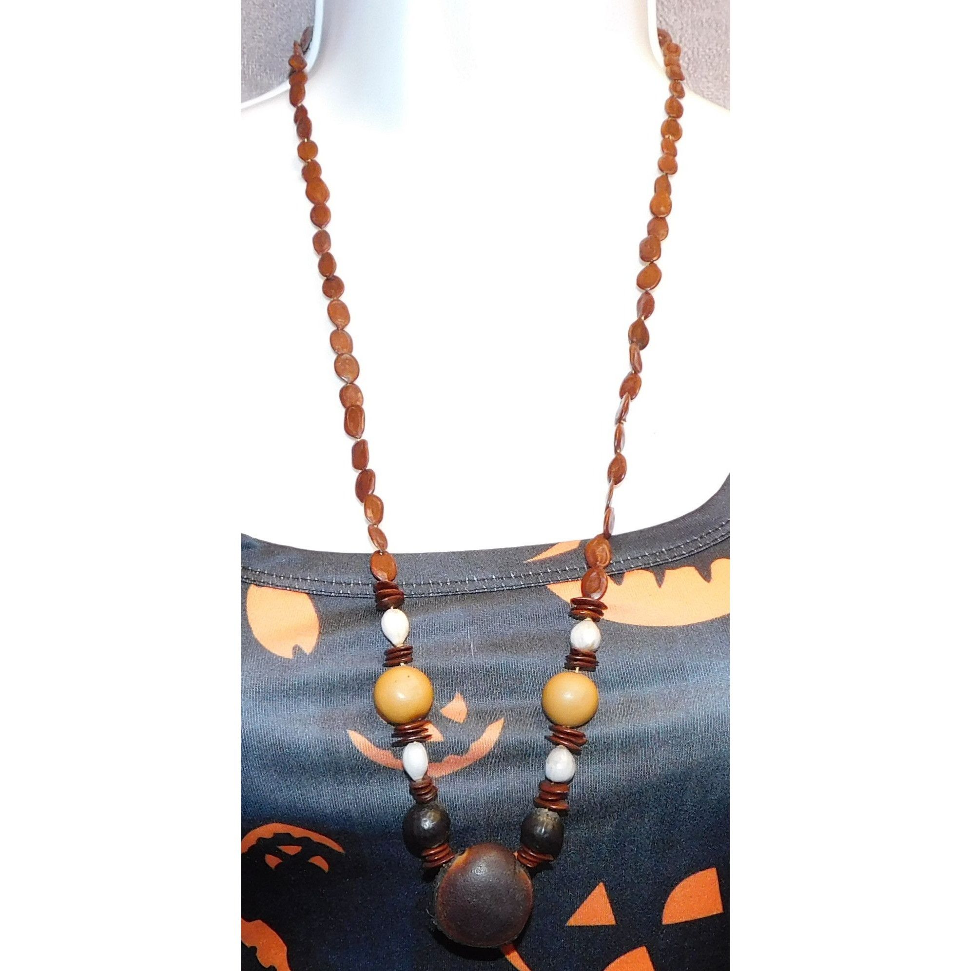 Other Handmade Nature Inspired Assorted Seed Necklace Size ONE SIZE - 1 Thumbnail