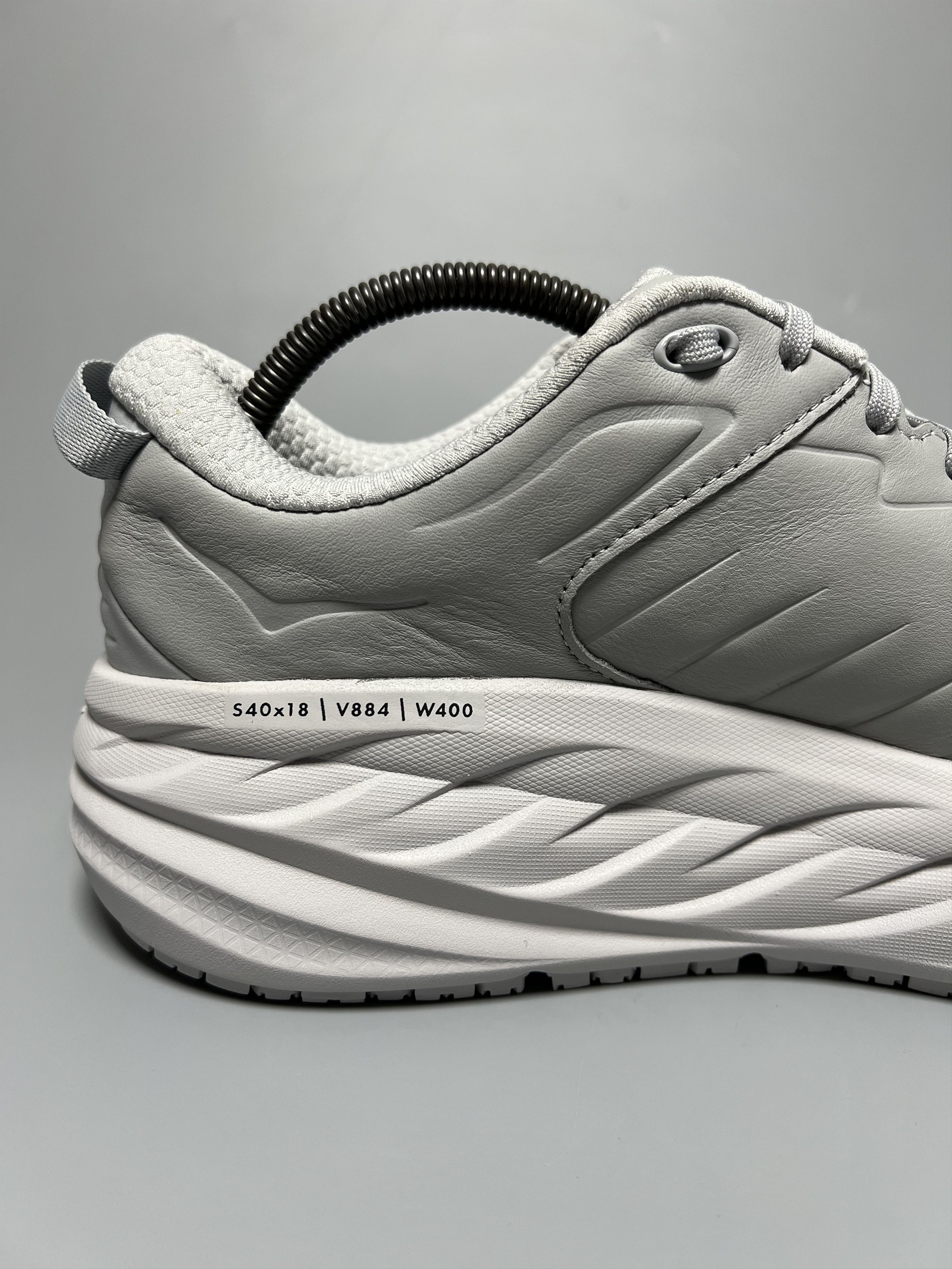 Hoka × Leather Hoka One One Bondi SR Running Shoes Walking Slip Resistant Size US 11.5 / EU 44-45 - 6 Thumbnail
