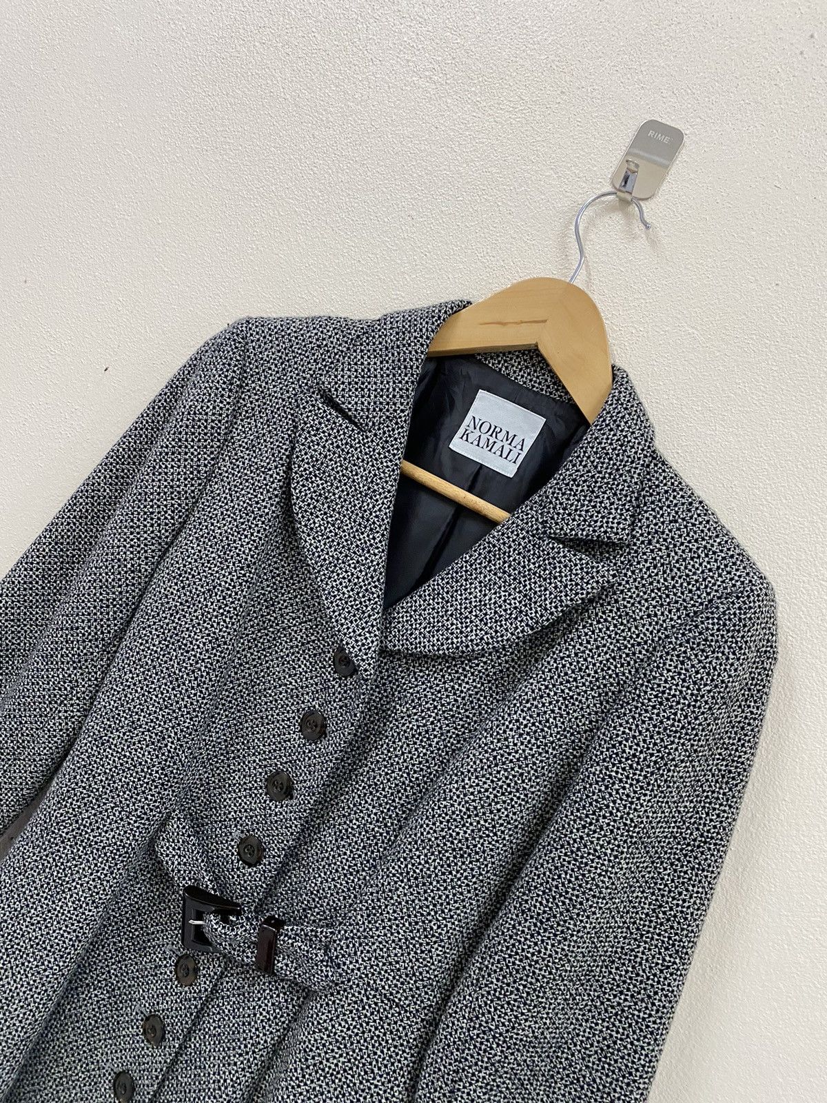 Norma Kamali Norma Kamali Coat Jacket - Wool Size S / US 4 / IT 40 - 3 Thumbnail