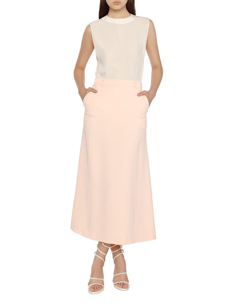 Saint Laurent Paris oc11z1125 Top Crepe De Chine in White Size XS / US 0-2 / IT 36-38 - 6 Thumbnail