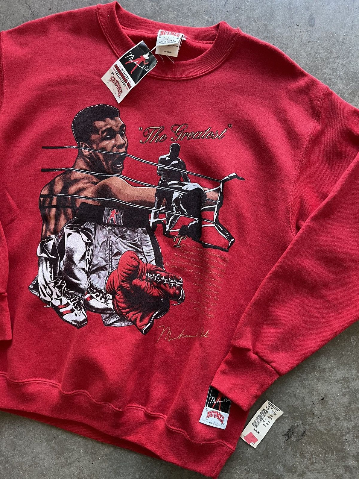 Nutmeg × Vintage Brand New 1980s Muhammad Ali Crewneck Size US L / EU 52-54 / 3 - 2 Thumbnail