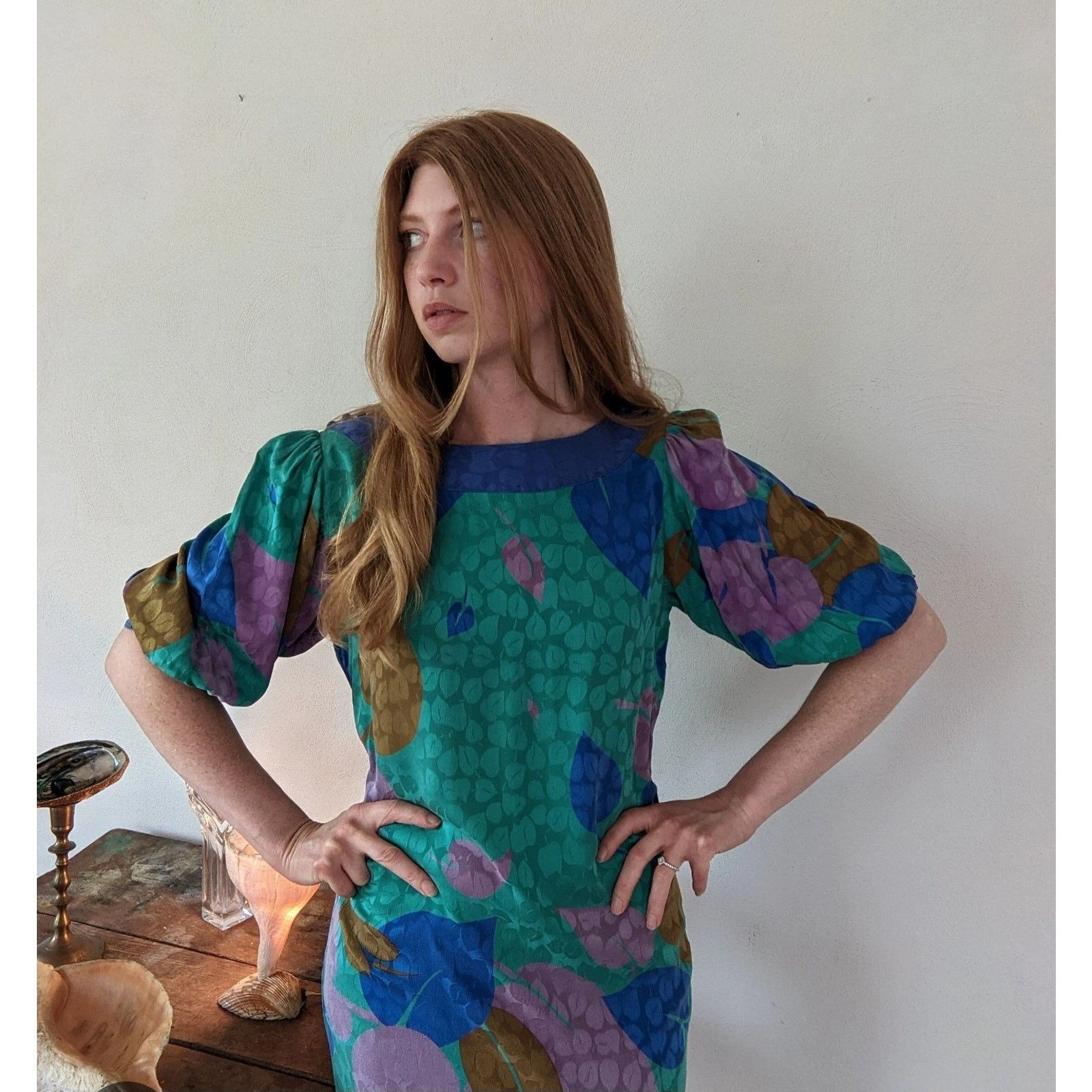 I. Magnin Vintage 90’s I. Magnin Flora Kung Silk Fancy Dress Size 2 Size XS / US 0-2 / IT 36-38 - 1 Thumbnail