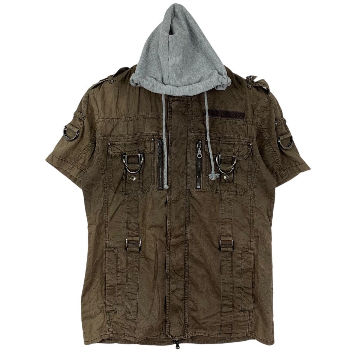 In The Attic Vintage IN THE ATTIC Japanese Brand Hooded Shirt Jacket Size US L / EU 52-54 / 3 - 1 Thumbnail