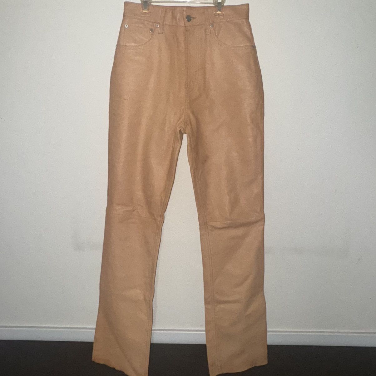 Helmut Lang Helmut Lang Lambskin Bootcut Leather Pants Size 30 Size US 30 / EU 46 - 4 Thumbnail