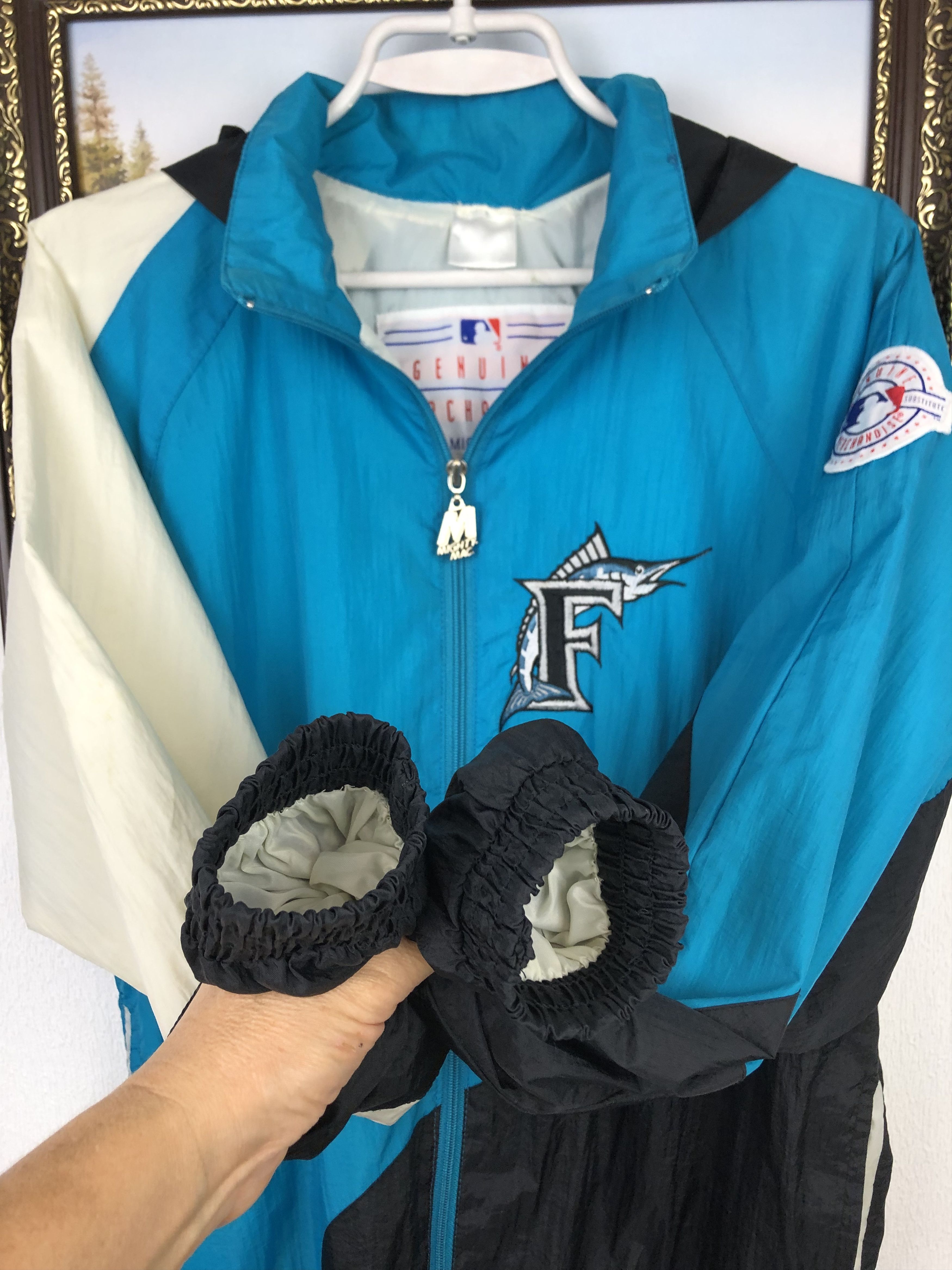 MLB Vintage MLB Florida Marlins Jacket Rare Windbreaker Bomber Size US S / EU 44-46 / 1 - 7 Thumbnail