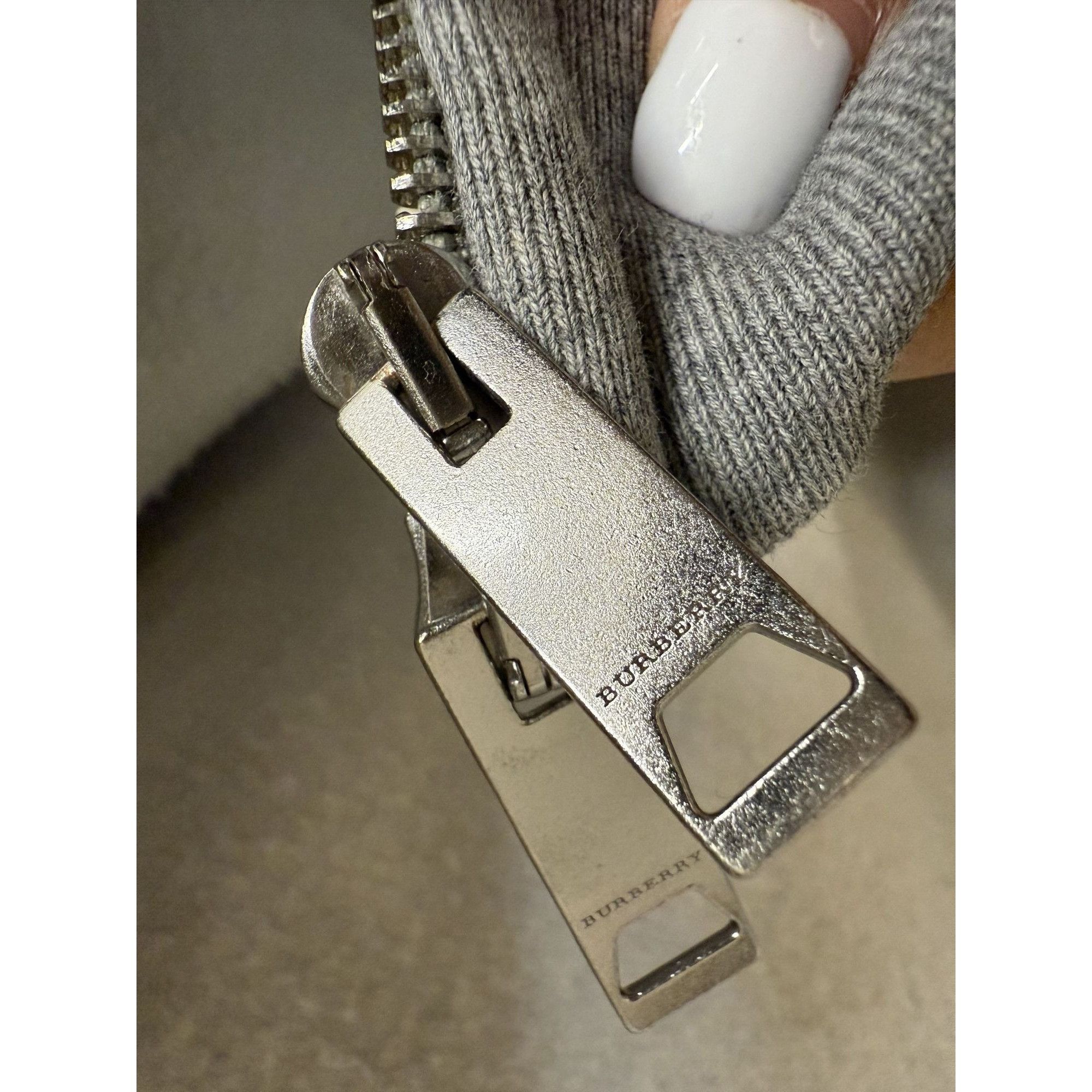 Burberry Burberry Gray Full-Zip Hoodie Sweatshirt XXXL Made In Portug Size US XXL / EU 58 / 5 - 8 Thumbnail