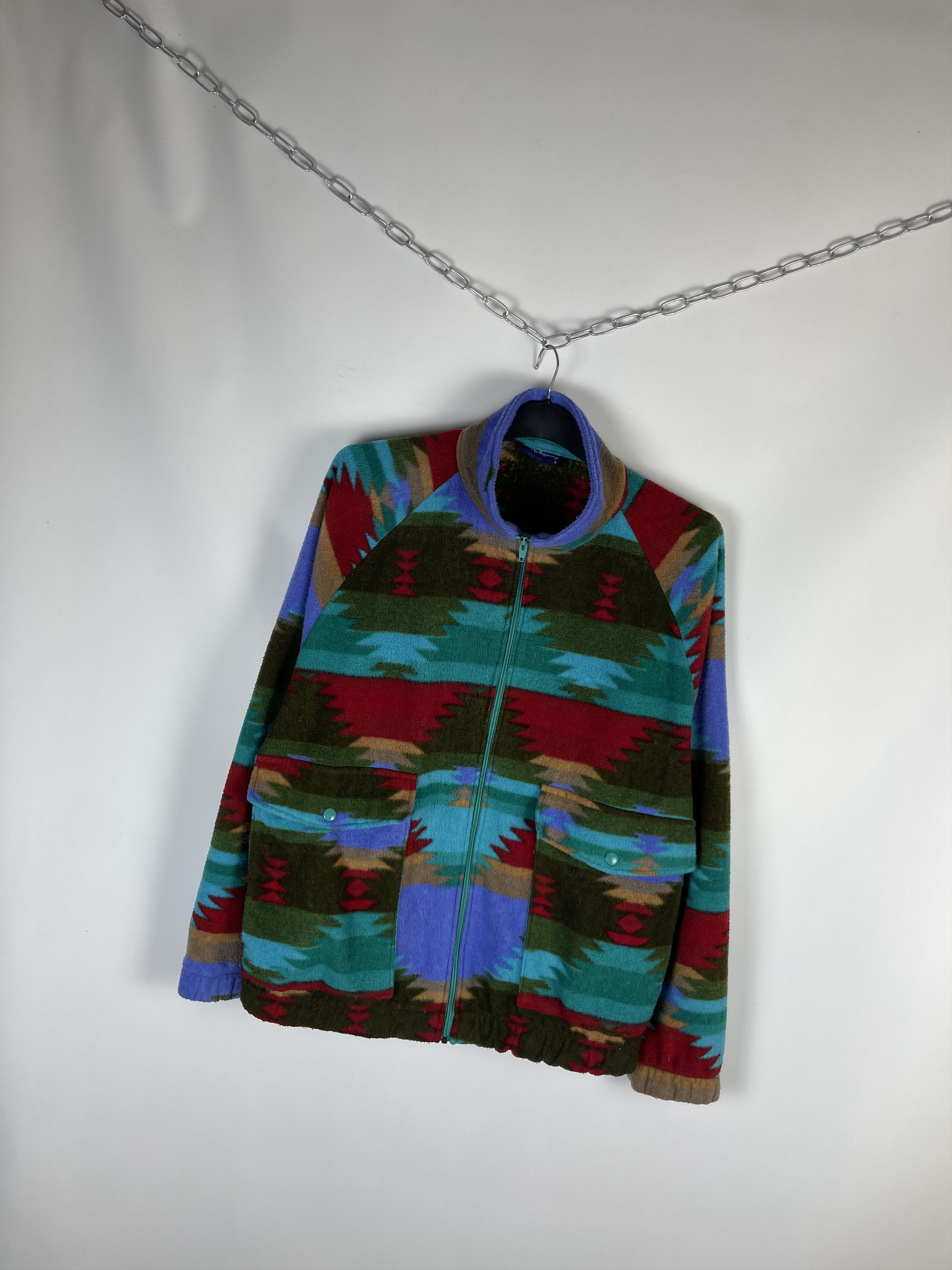 Vintage Vintage USA Fleece Sherpa Jacket 90s Size US L / EU 52-54 / 3 - 2 Thumbnail