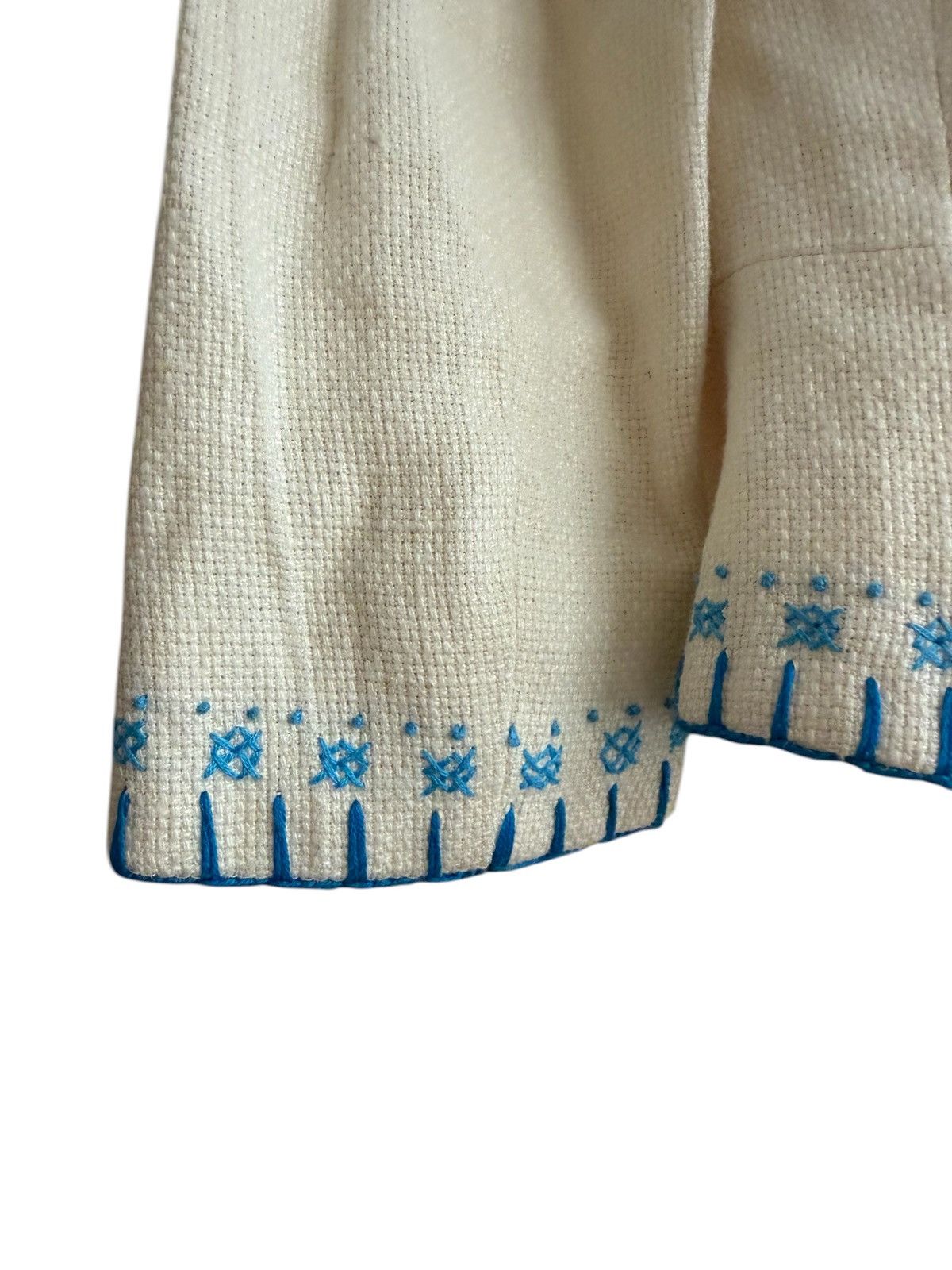 Moschino Moschino Embroidery Linen Jacket Size XS / US 0-2 / IT 36-38 - 7 Thumbnail