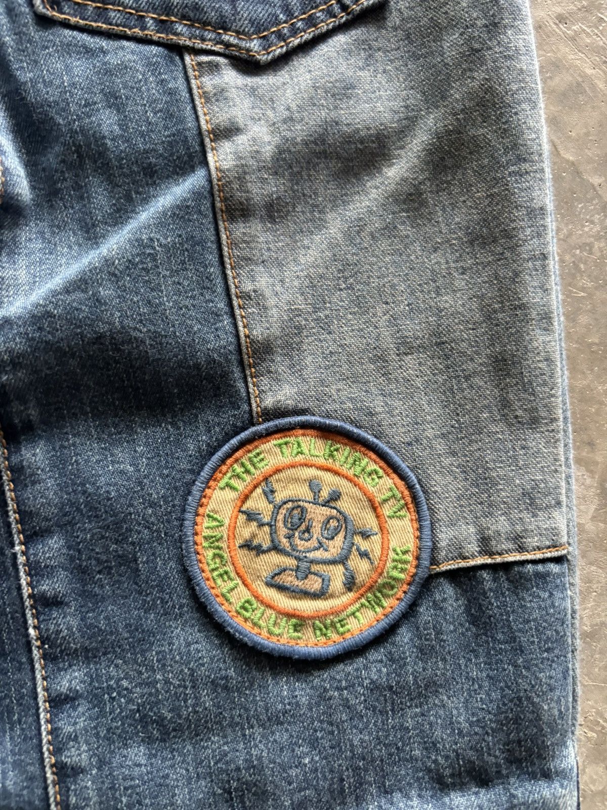20471120 × Angel Blue × Hysteric Glamour ANGEL BLUE flare japanese reconstruct patches embroidery Size 26" / US 2 / IT 38 - 19 Thumbnail