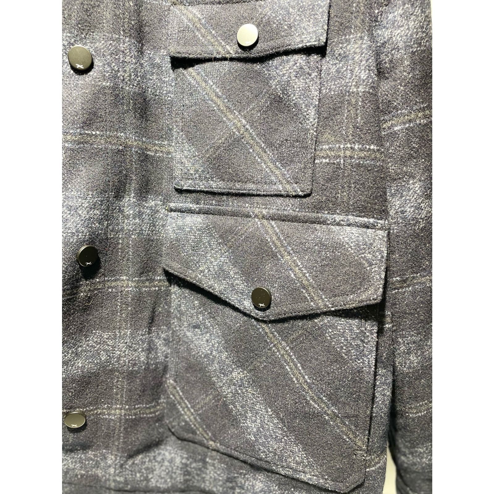 BRAX BraxTom Wool Blend Quilted Light Jacket Mens Black Plaid L Size US L / EU 52-54 / 3 - 7 Thumbnail