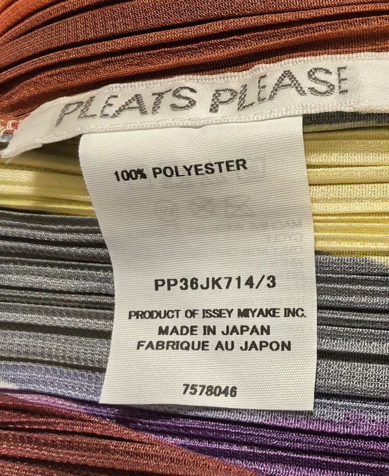 Issey Miyake issey miyake size:3 Colorful horizontal striped short vest Size XXS / US 00 / IT 34 - 3 Thumbnail