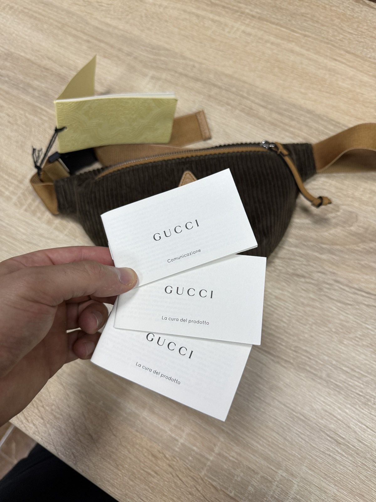 Gucci ❗️NEW 🇮🇹 GUCCI Corduroy Waist Belt Bag Velvet 502095 527066 Size ONE SIZE - 5 Thumbnail