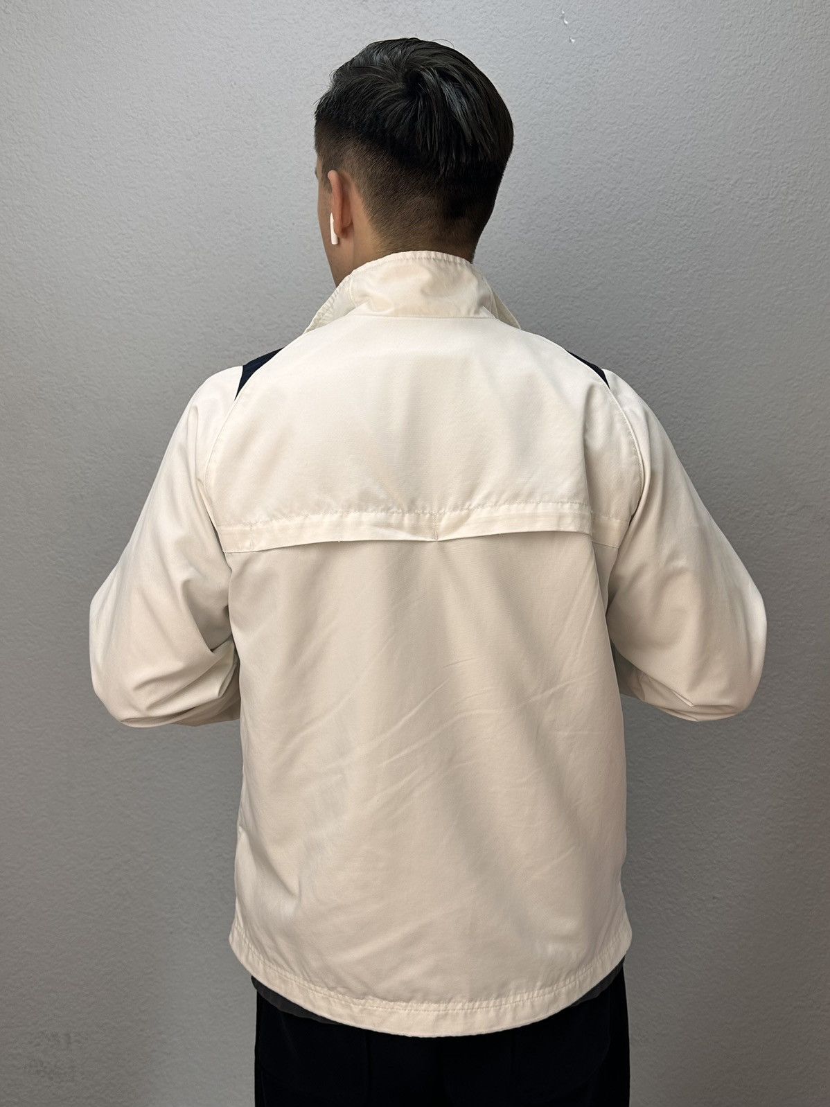 Nike Rare Nike white track jacket minimal Y2K Nylon streetwear Size US S / EU 44-46 / 1 - 17 Thumbnail