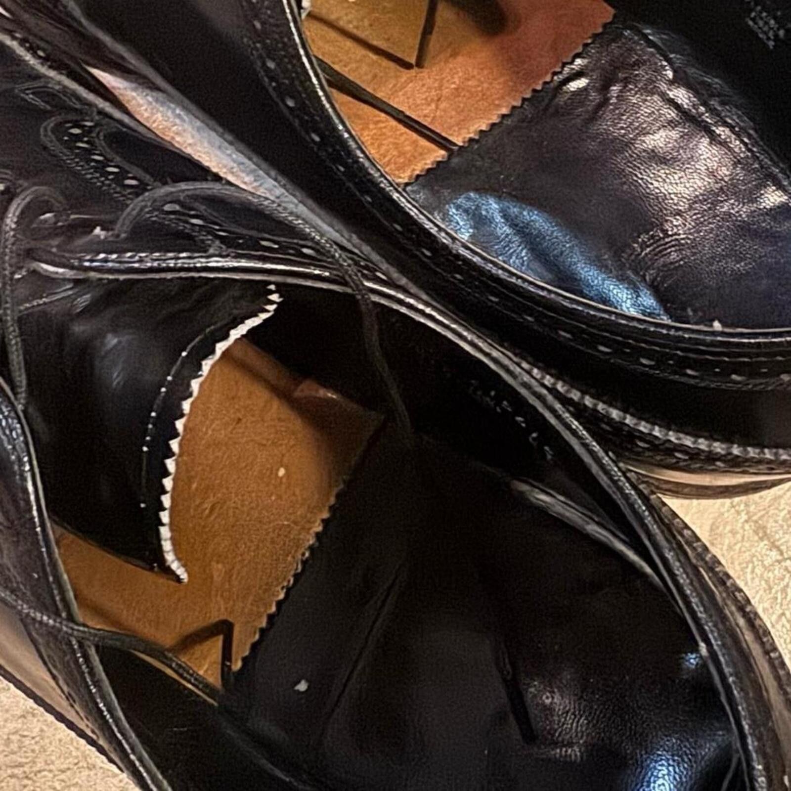Florsheim Vintage 80s Florsheim Imperial leather wingtip brogues shoes Size US 12 / EU 45 - 3 Thumbnail