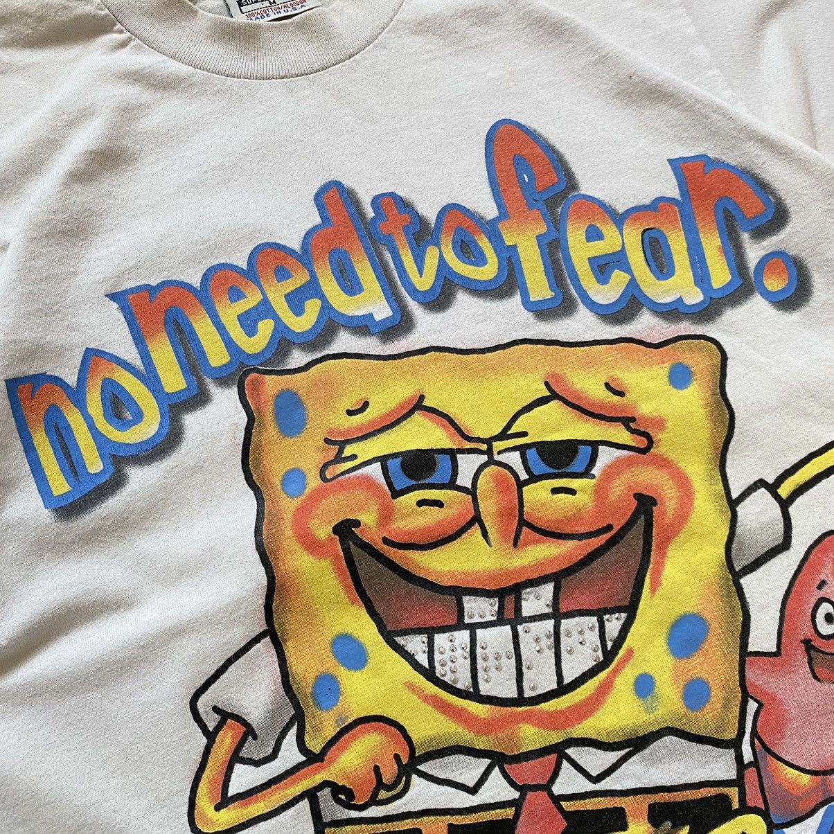 Nickelodeon Vintage 1999-2000 SpongeBob Patrick OG True Big Logo T-shirt Size US M / EU 48-50 / 2 - 6 Thumbnail