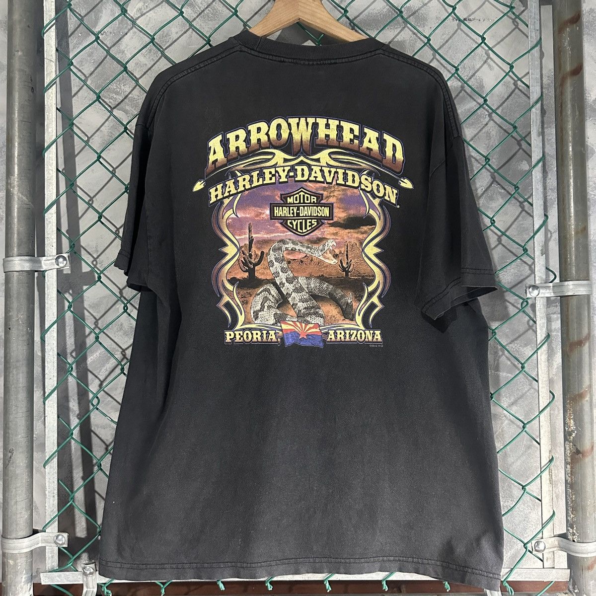 Harley Davidson Vintage Harley Davidson T Shirt Mens XL Black Arizona Size US XL / EU 56 / 4 - 10 Thumbnail