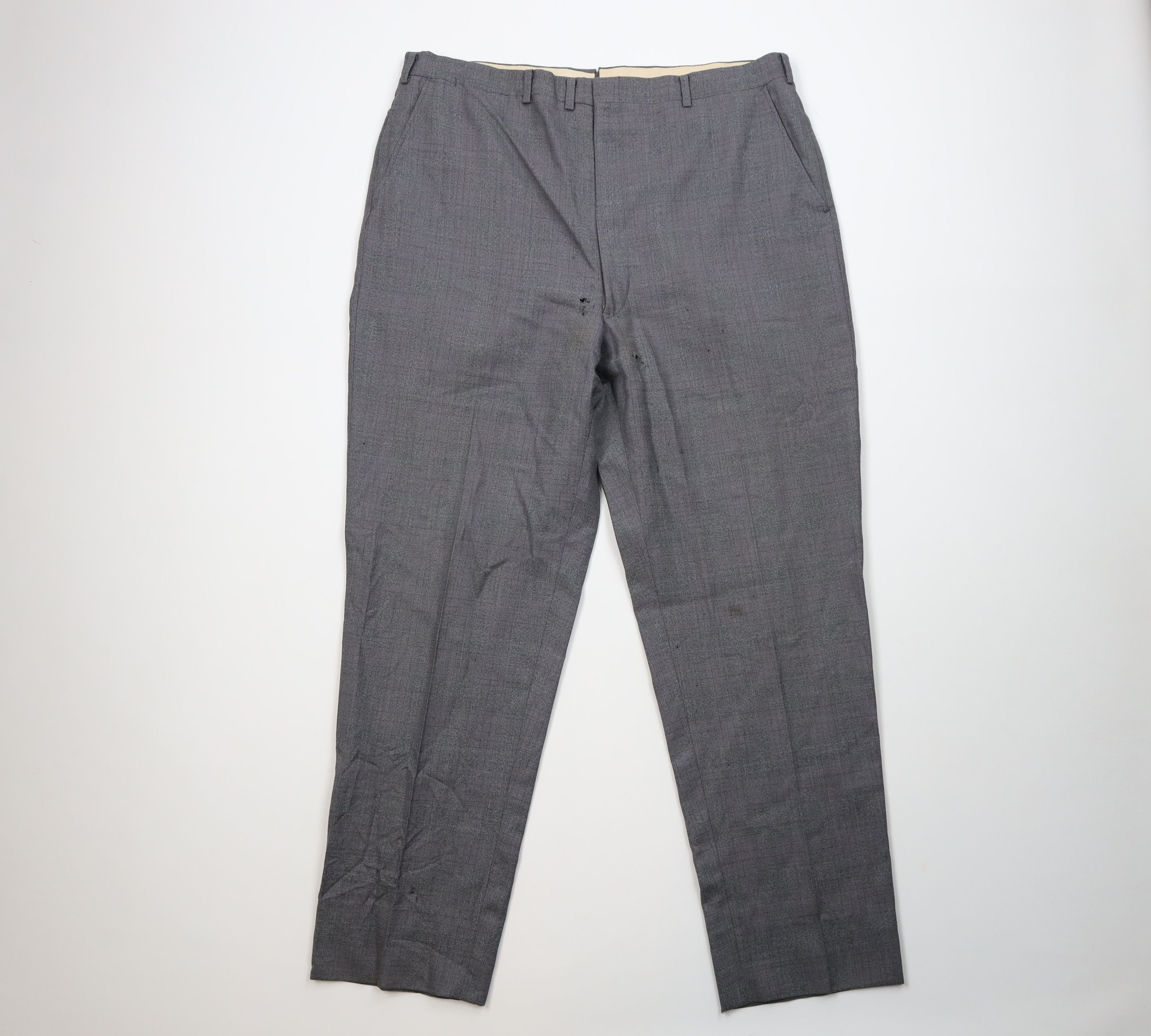 Vintage Vintage 50s 60s Streetwear Wool Blend Knit Chino Pants USA Size US 38 / EU 54 - 1 Thumbnail