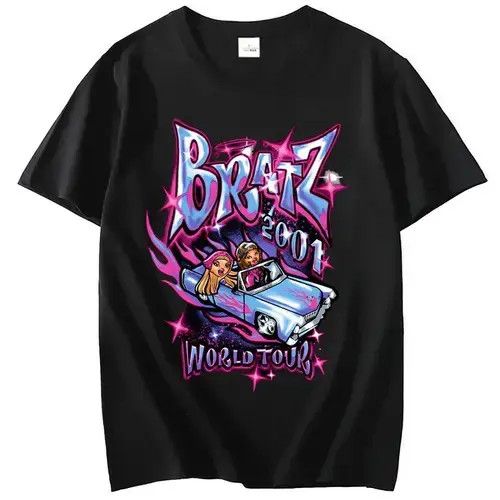 High Sport × Individualized Shirts × Japanese Brand Y2K Bratz Graphic Printed Short Sleeve T-Shirts Size US L / EU 52-54 / 3 - 2 Thumbnail