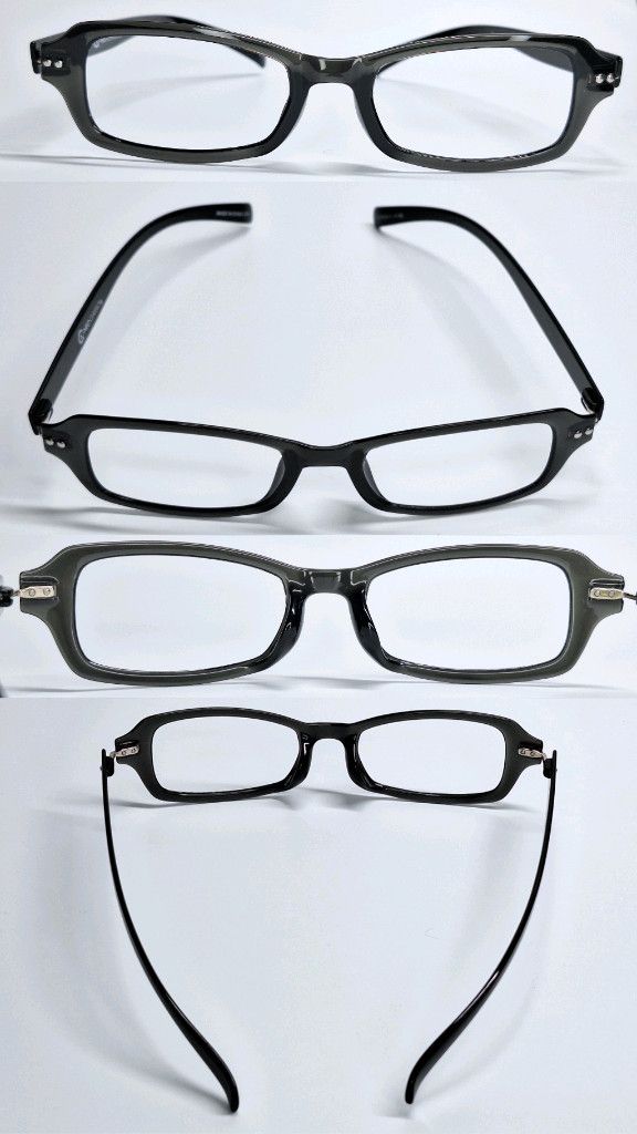 Other neo classics GLR-01-1 Slim Black Square Glasses Frame Size ONE SIZE - 3 Thumbnail