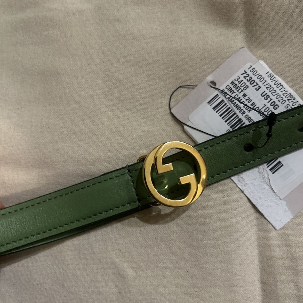 Gucci Gucci Blondie Leather Belt 723073 size 100 Size ONE SIZE - 6 Thumbnail