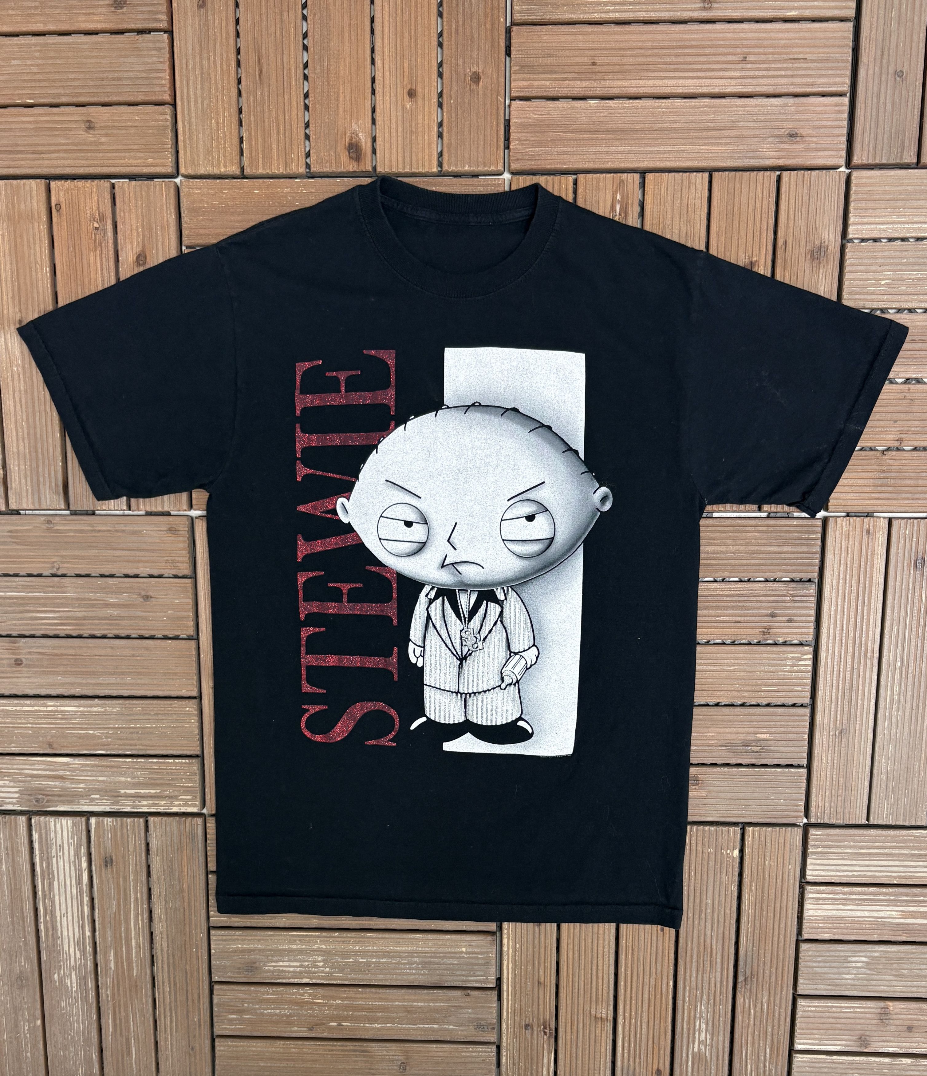 Vintage Family Guy Stewie Scarface Vintage Black T-Shirt Tee | Grailed, image size:3016x3500