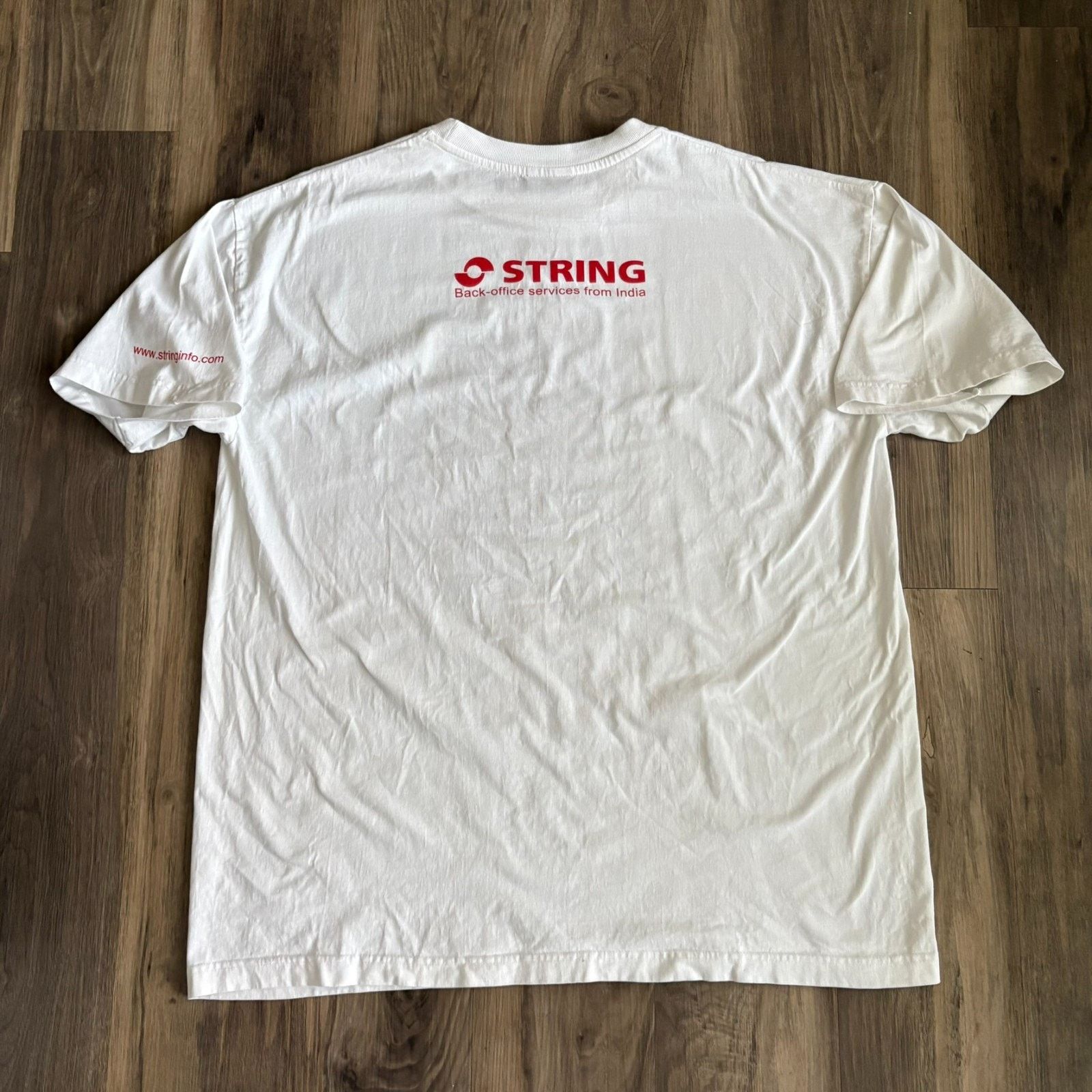 Vintage Vintage String Info India T-Shirt Men's Size XL White Rare Size US XL / EU 56 / 4 - 3 Thumbnail