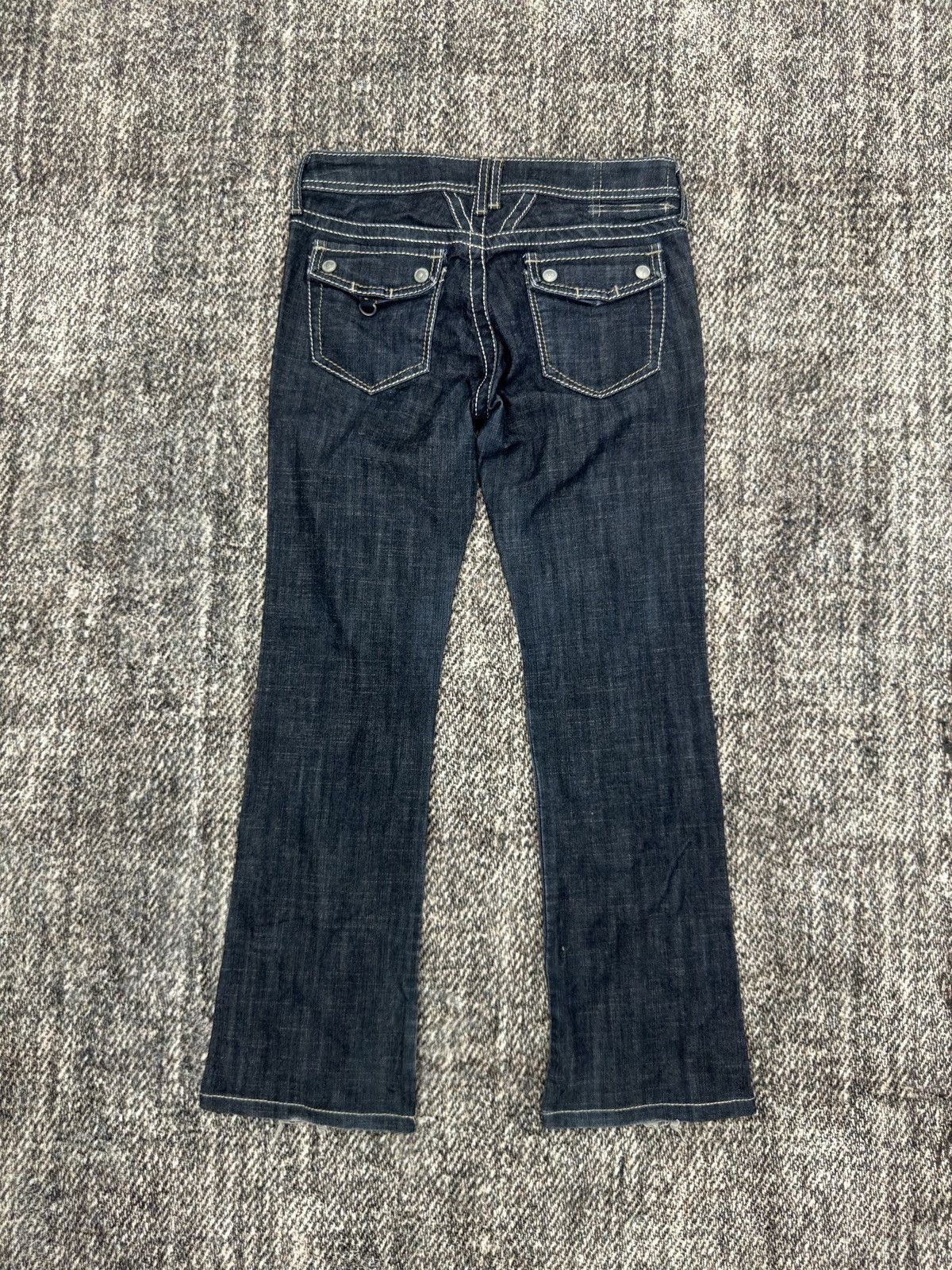 If Six Was Nine × Le Grande Bleu (L.G.B.) × Marithe + Francois Girbaud MARITHE FRANCOIS GIRBAUD Pants Biker Utility Denim Size US 29 - 6 Thumbnail