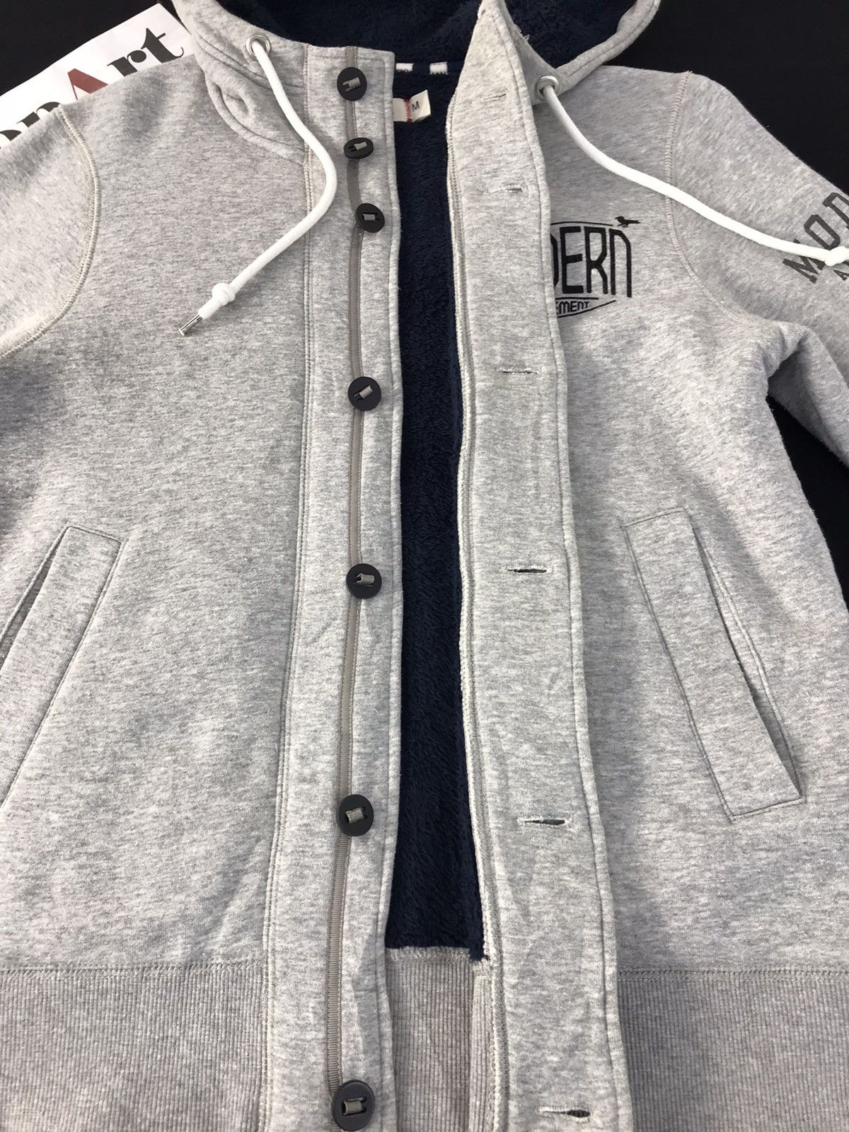 Japanese Brand × Vintage Vintage Modern Amusement Button Up Sweater Hoodie Size US M / EU 48-50 / 2 - 7 Thumbnail