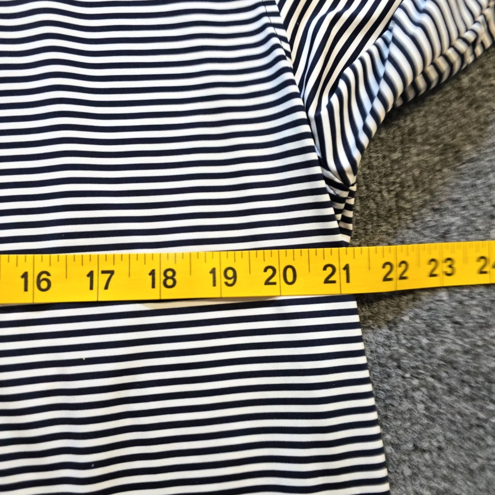Footjoy FootJoy Shirt Mens M Navy Blue White Striped Golf Polo Performance Casual Polo Size US M / EU 48-50 / 2 - 6 Thumbnail