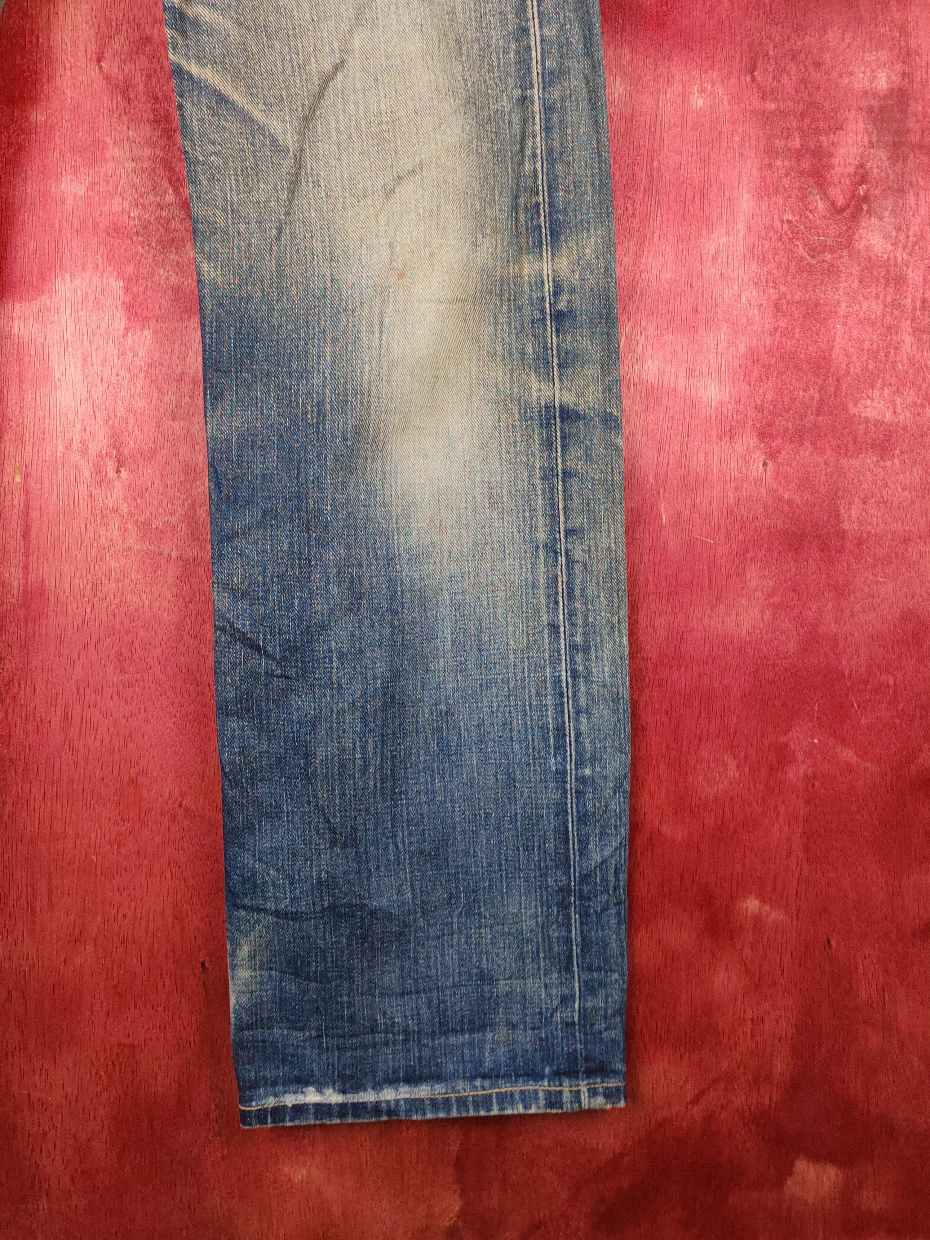 Japanese Brand Lee Dark Blue Faded Distressed Ripped Jeans #S1696 Size US 30 / EU 46 - 6 Thumbnail