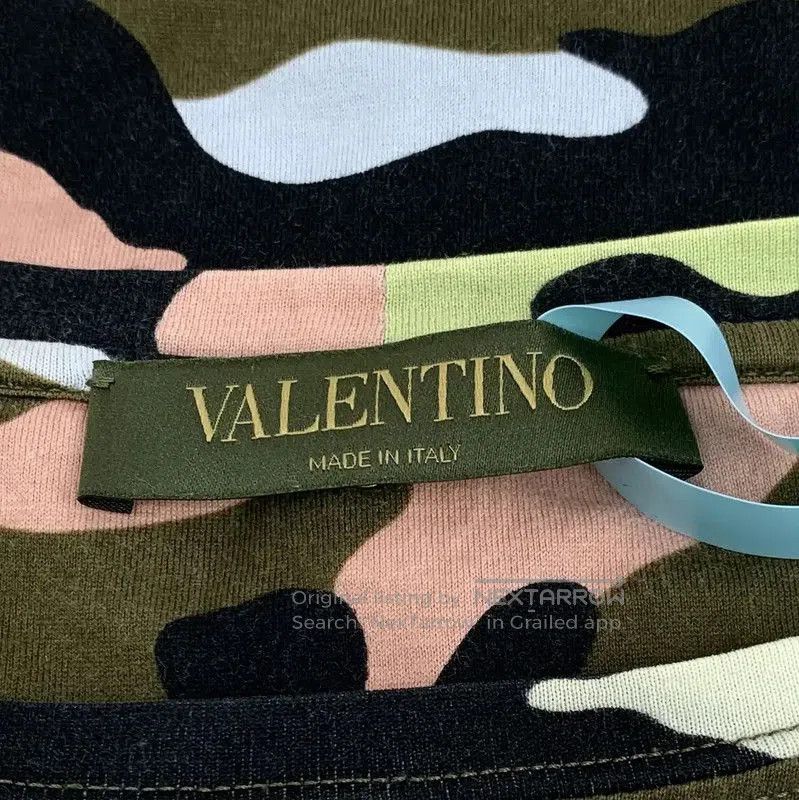 Valentino Valentino Camouflage Cotton T-Shirt for Men . Size US M / EU 48-50 / 2 - 5 Thumbnail