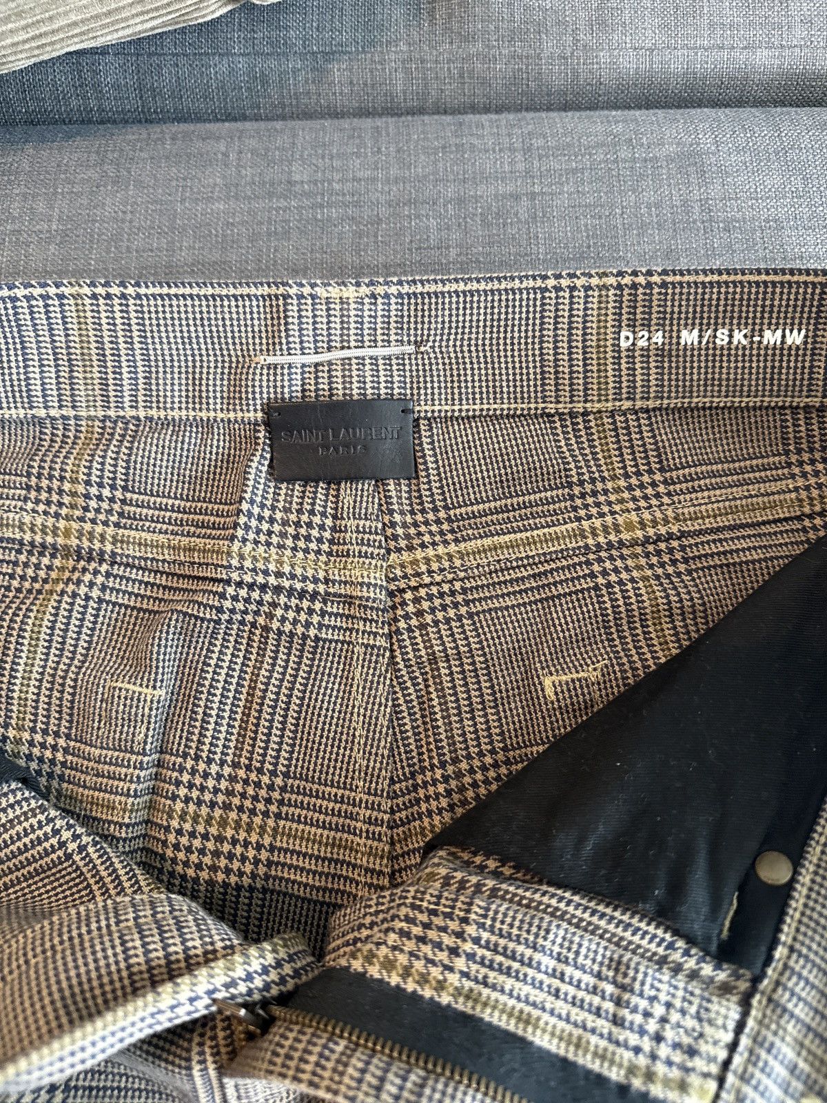 Saint Laurent Paris Saint Laurent Paris Houndstooth Plaid Pants Size US 32 / EU 48 - 3 Thumbnail