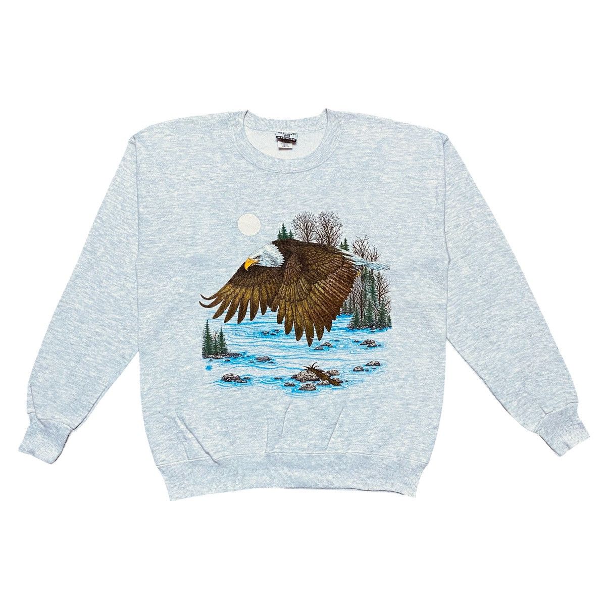Lee Rare‼️🔥Vintage 90's Bald Eagle In A Nature Scene Sweatshirt Size US M / EU 48-50 / 2 - 1 Thumbnail