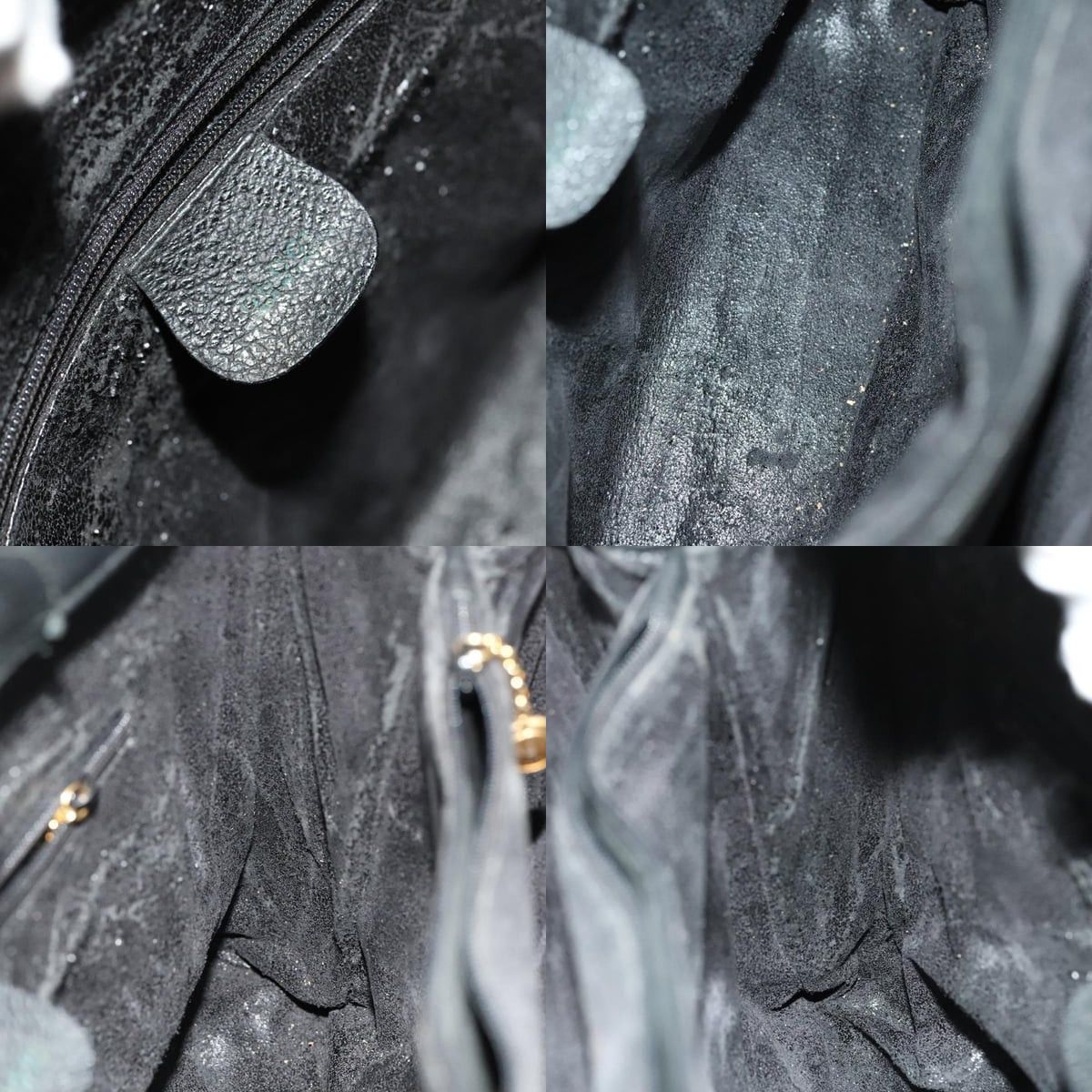 Gucci GUCCI Bamboo Hand Bag Suede Black Gold 002 2853 0260 0 Size ONE SIZE - 11 Thumbnail
