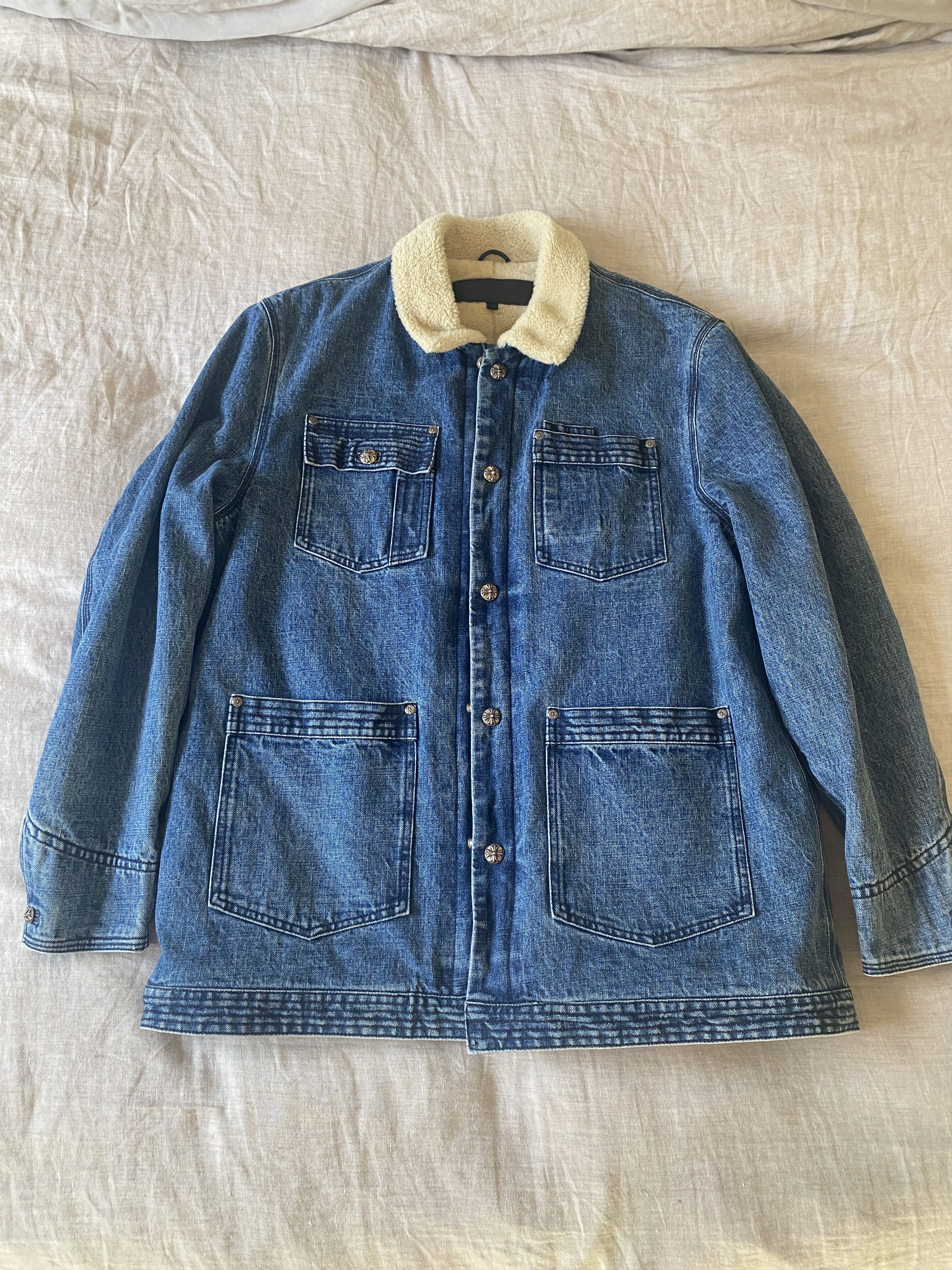 Chrome hearts sherpa jacket hotsell