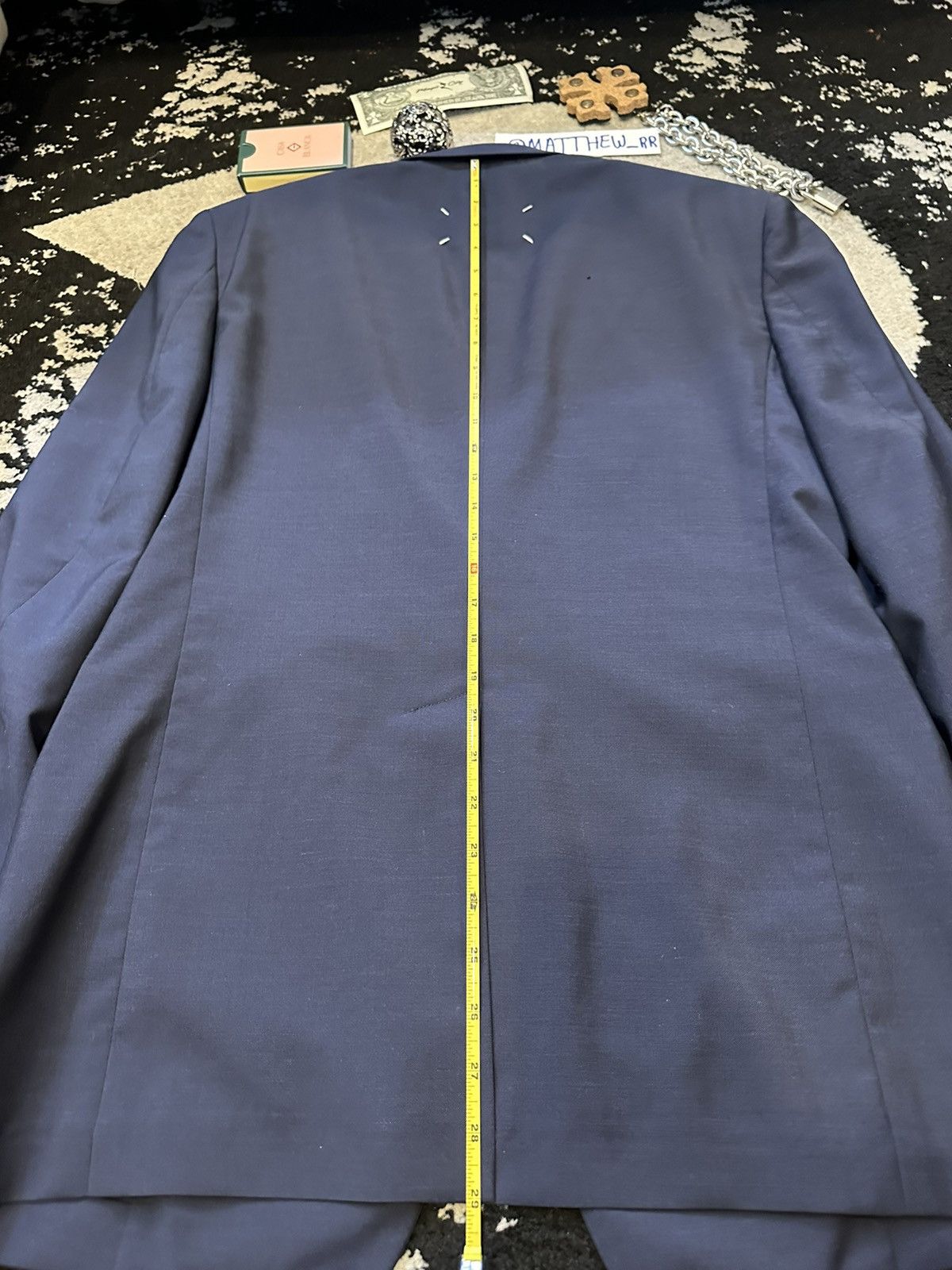 Maison Margiela Maison Margiela Blue Linen Suit Size 36S - 24 Thumbnail