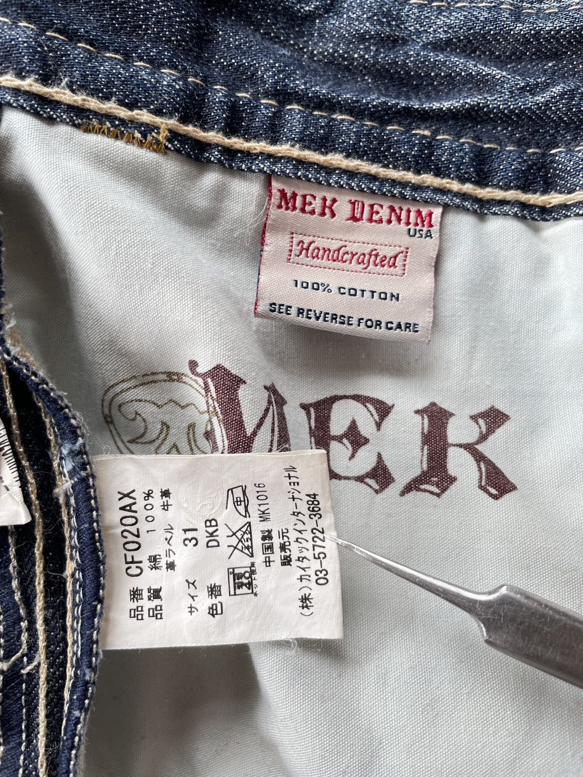 Mek Denim Mek Denim Embroidered Jeans (P81) Size US 32 / EU 48 - 14 Thumbnail