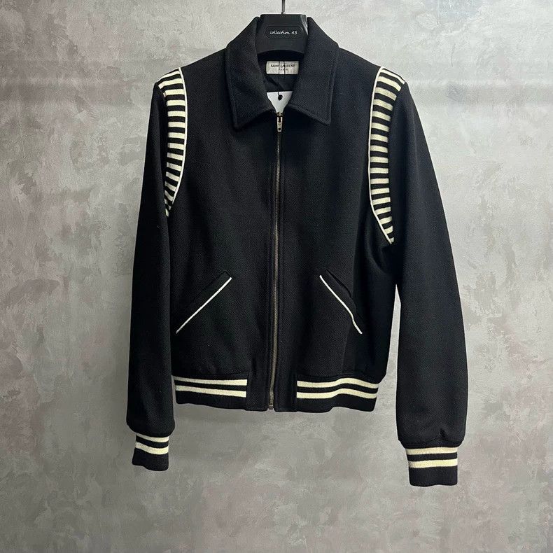 Saint Laurent Paris Saint Laurent Black Zebra Baseball Jacket Size US M / EU 48-50 / 2 - 1 Thumbnail