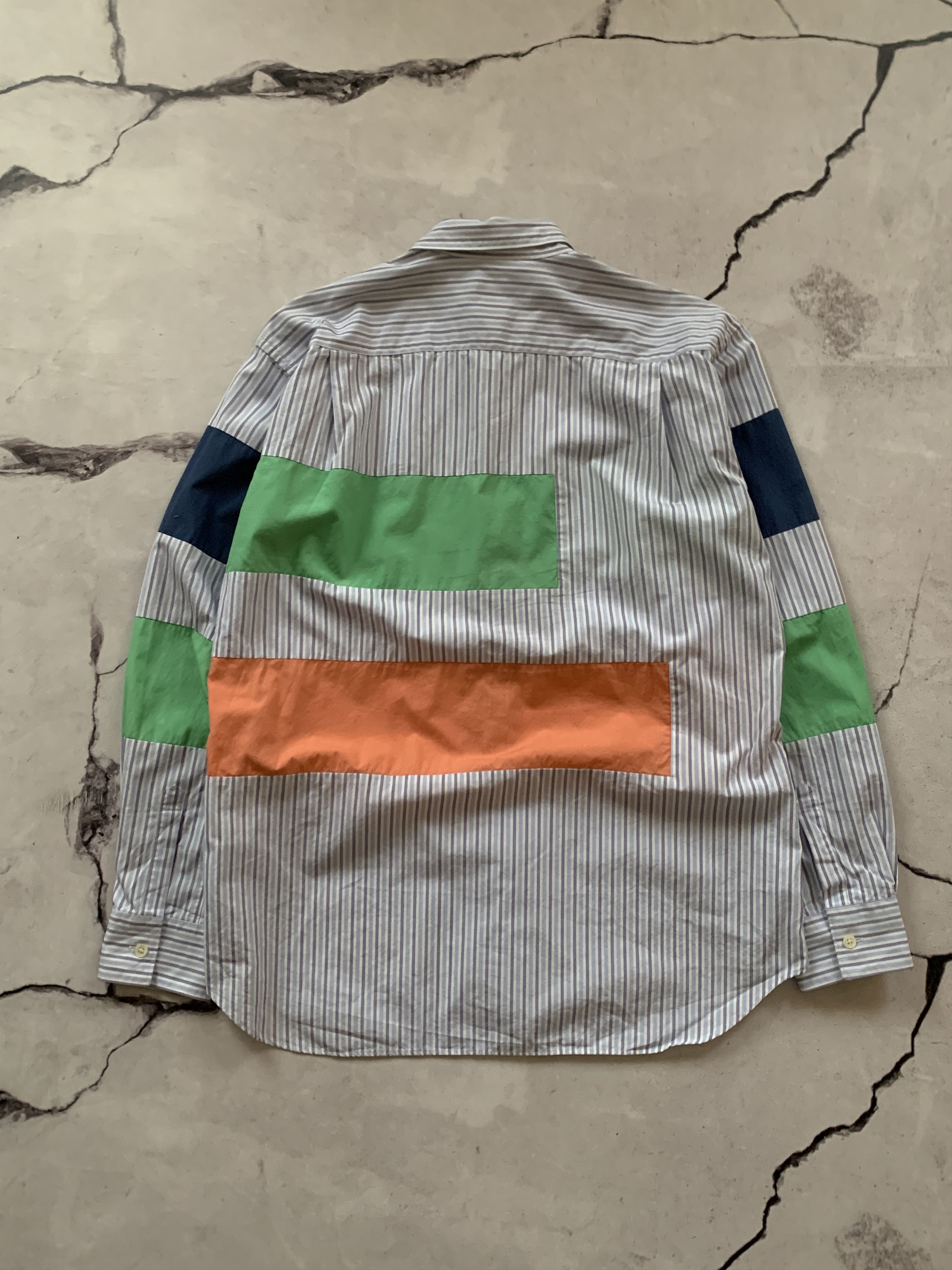 Comme des Garcons COMME des GARCONS Shirt Longsleeve SS21 Striped Patchwork Size US S / EU 44-46 / 1 - 6 Thumbnail