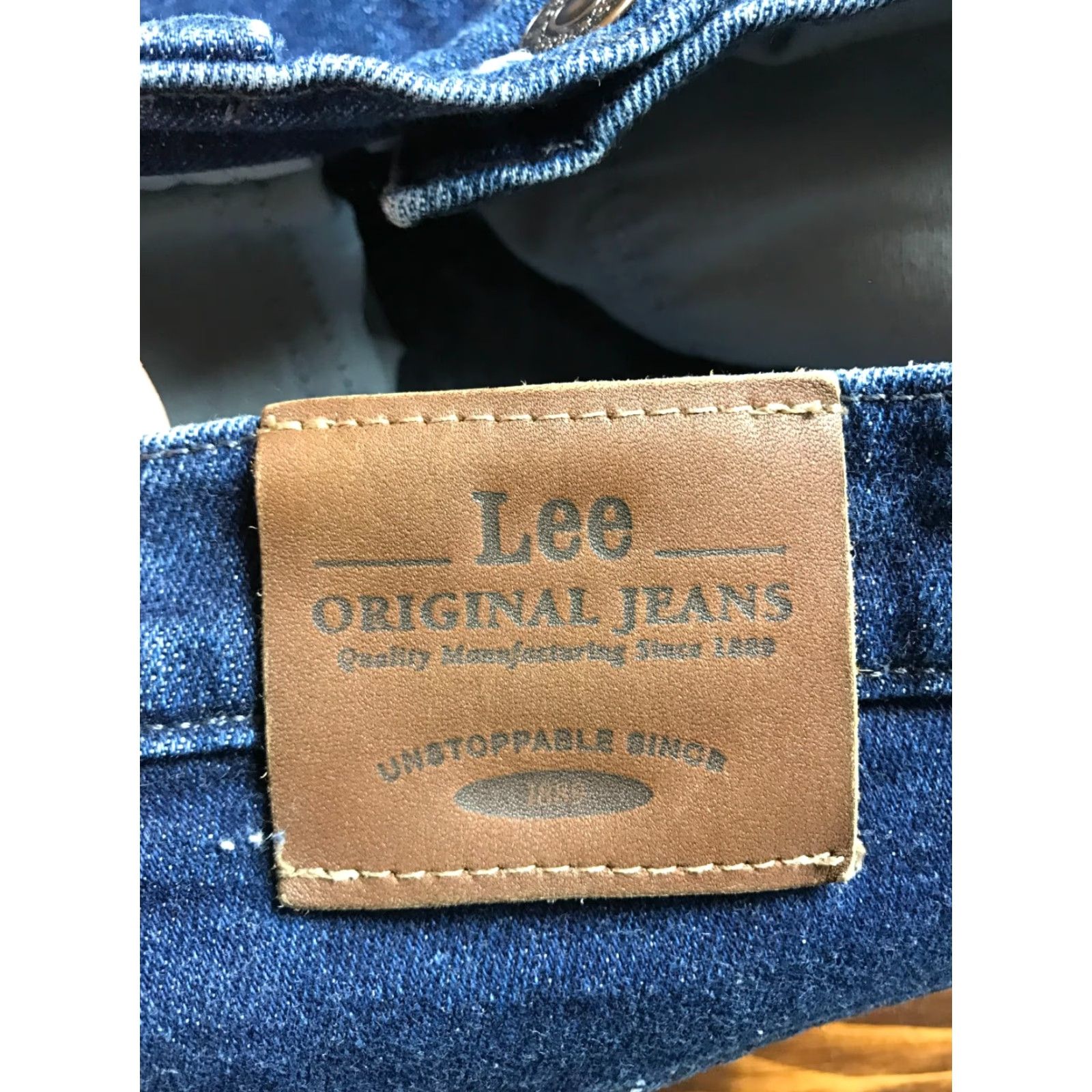 Lee Lee Jeans Women's 10L Blue Denim Long Pockets Dark Wash Jeans Regular Inseam 30in Size 32" / US 10 / IT 46 - 6 Thumbnail