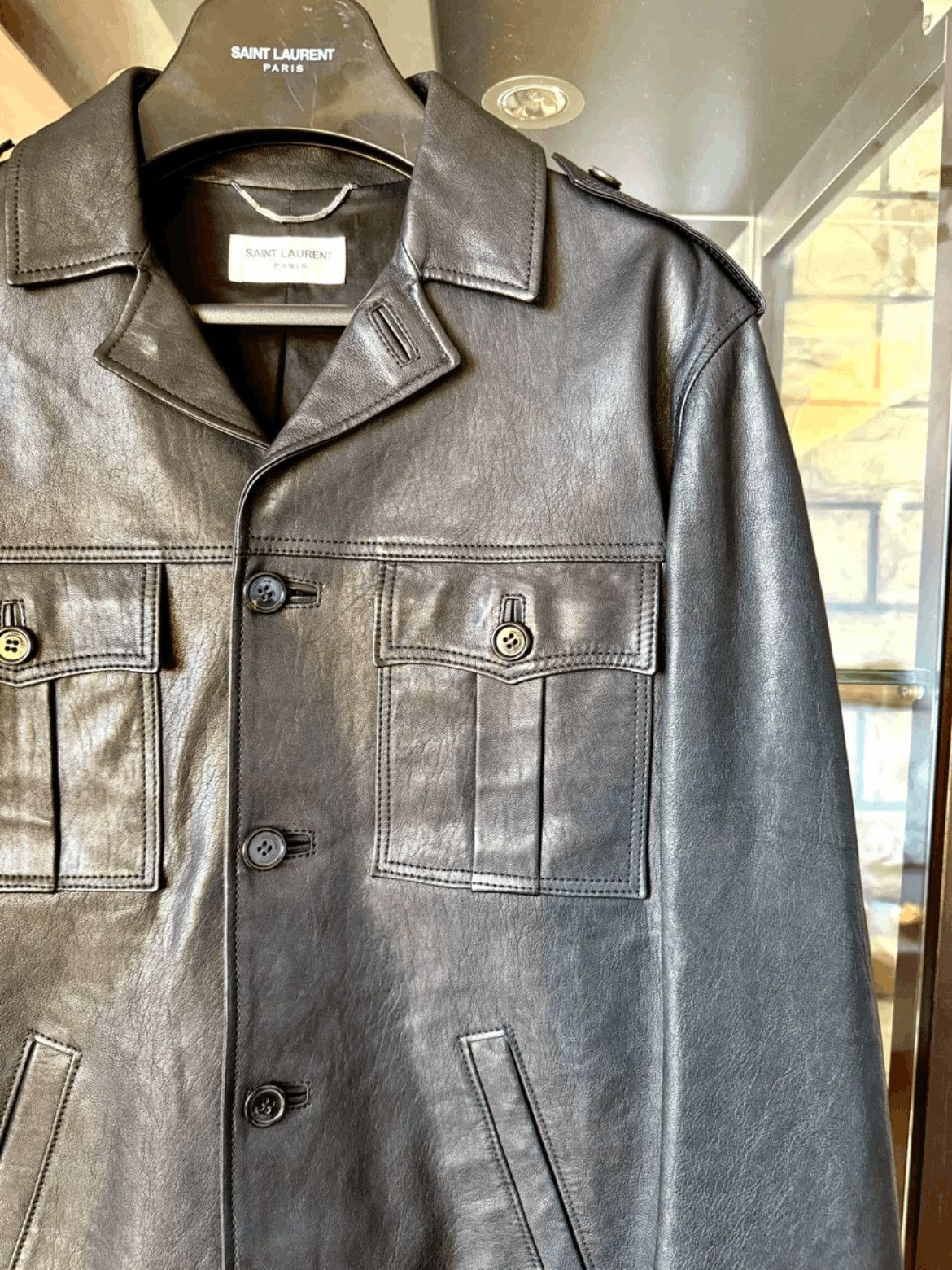 Saint Laurent Paris Sz 48 Saint Laurent Paris 15SS Leather Jacket Size US M / EU 48-50 / 2 - 2 Thumbnail