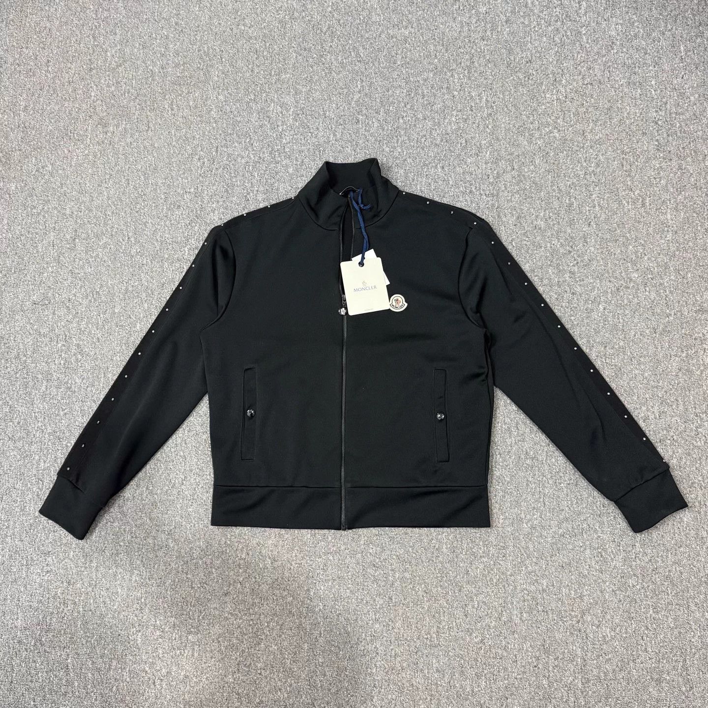 Moncler Moncler Black Riveted Jacket M Size US M / EU 48-50 / 2 - 1 Thumbnail