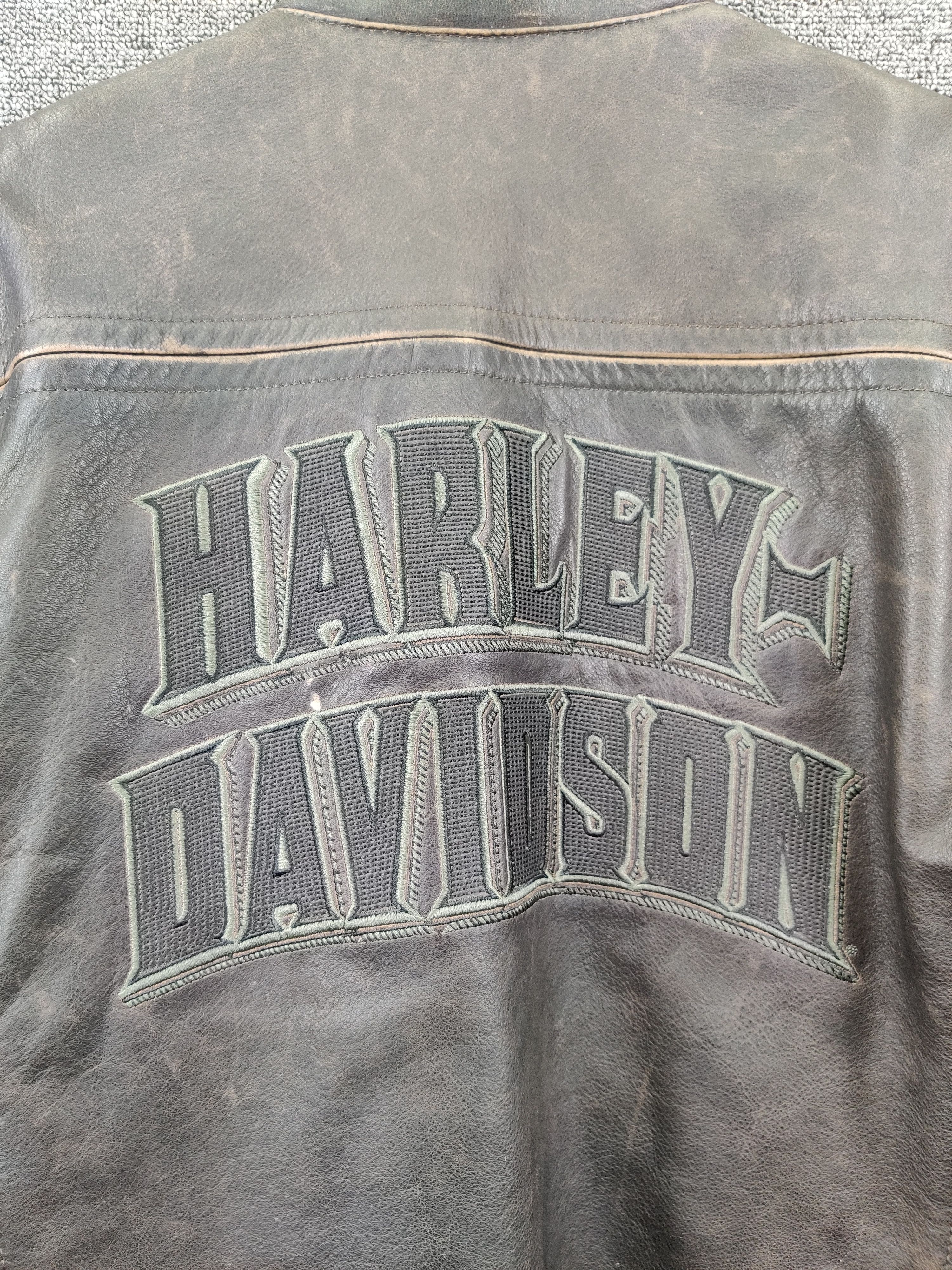 Harley Davidson Nice❗Vintage Harley Davidson Motorcycle Leather Jacket Size US M / EU 48-50 / 2 - 3 Thumbnail